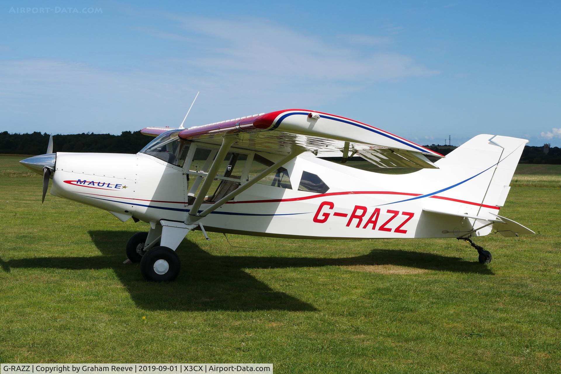 G-RAZZ, 1988 Maule MX-7-180 Star Rocket C/N 11050C, Parked at Northrepps.