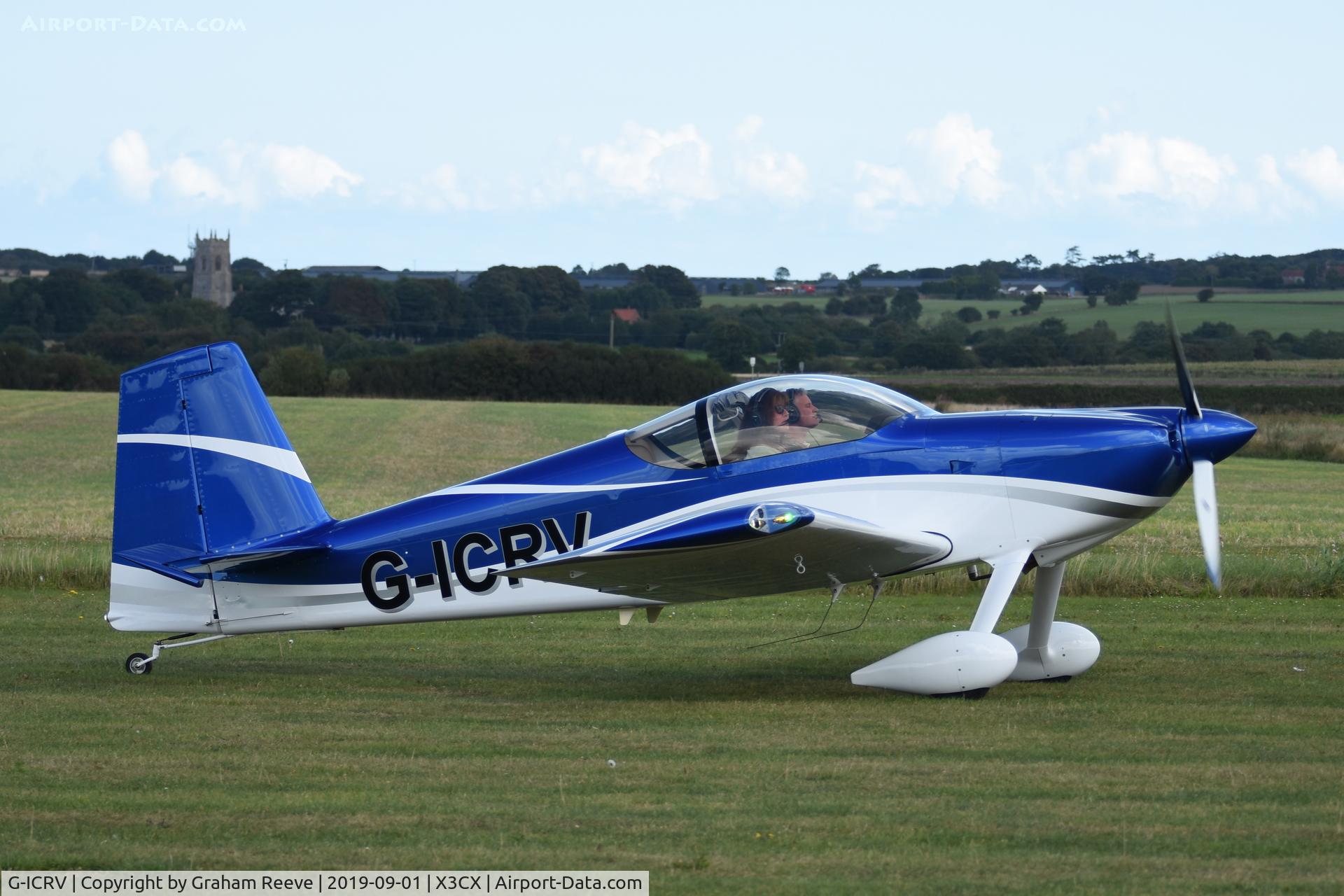 G-ICRV, 2017 Vans RV-7 C/N LAA 323-15232, Just landed at Northrepps.