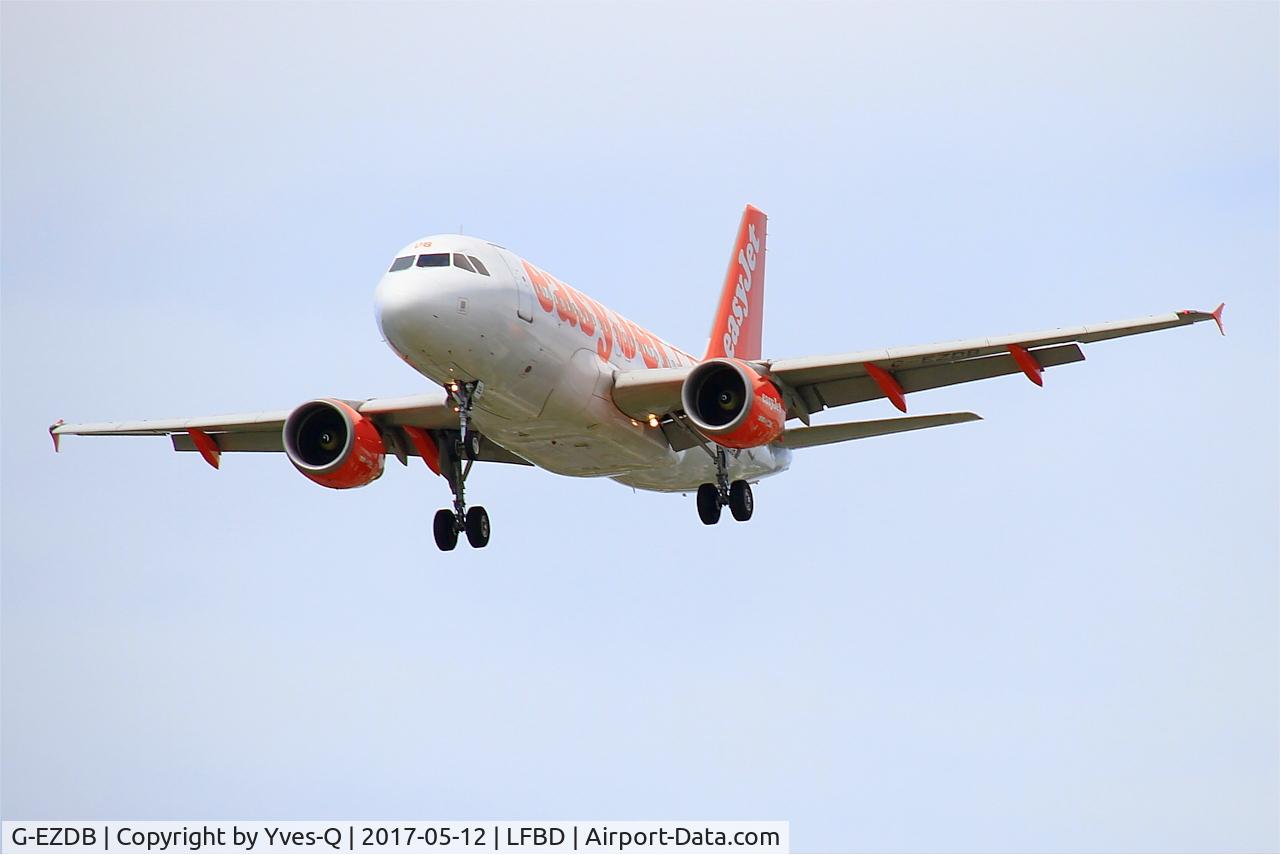 G-EZDB, 2008 Airbus A319-111 C/N 3411, Airbus A319-111, Short approach rwy 23, Bordeaux Mérignac airport (LFBD-BOD)