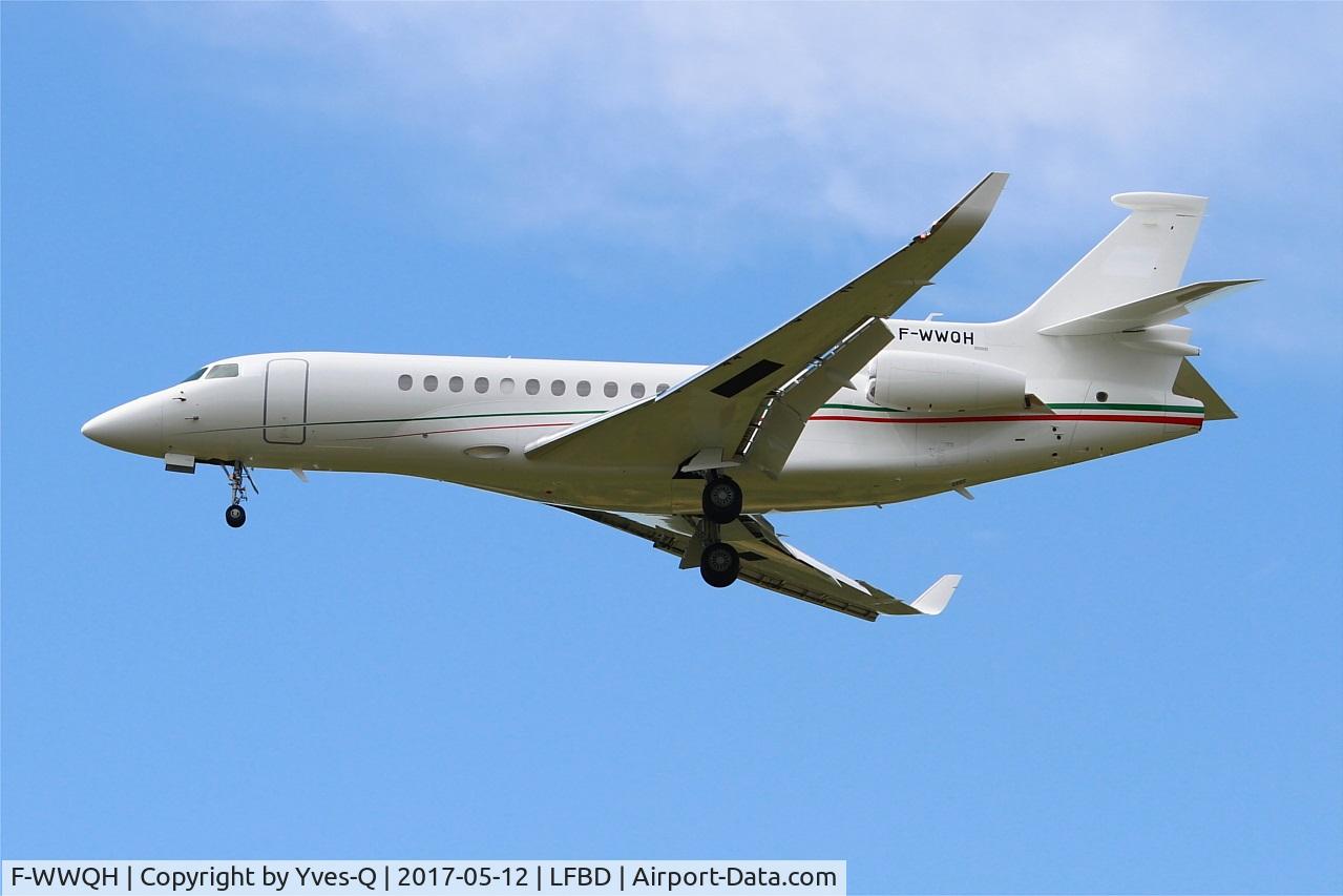 F-WWQH, 2017 Dassault Falcon 8X C/N 408, Dassault Falcon 8X, On final rwy 23, Bordeaux Mérignac airport (LFBD-BOD)
