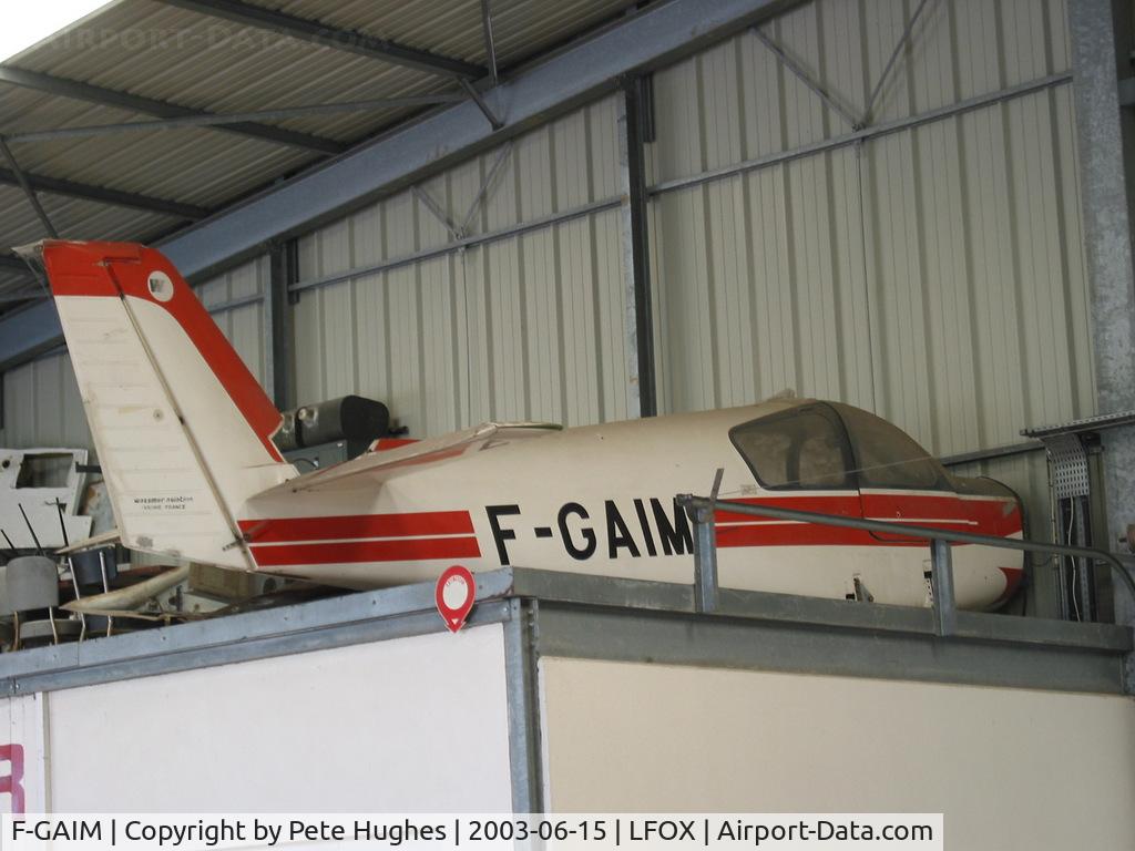 F-GAIM, Wassmer WA-81 Piranha C/N 810, F-GAIM Wassmer 81 fuselage at Etampes in 2003