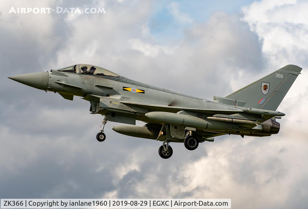 ZK366, 2014 Eurofighter EF-2000 Typhoon FGR4 C/N BS127/457, Typhoon ZK366 approaching RAF Coningsby