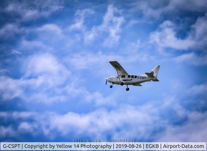 G-CSPT, 2011 Gippsland GA-8-TC320 Airvan C/N GA8-TC320-11-161, Gippsland GA-8-TC320 in the skies above Biggin Hill.