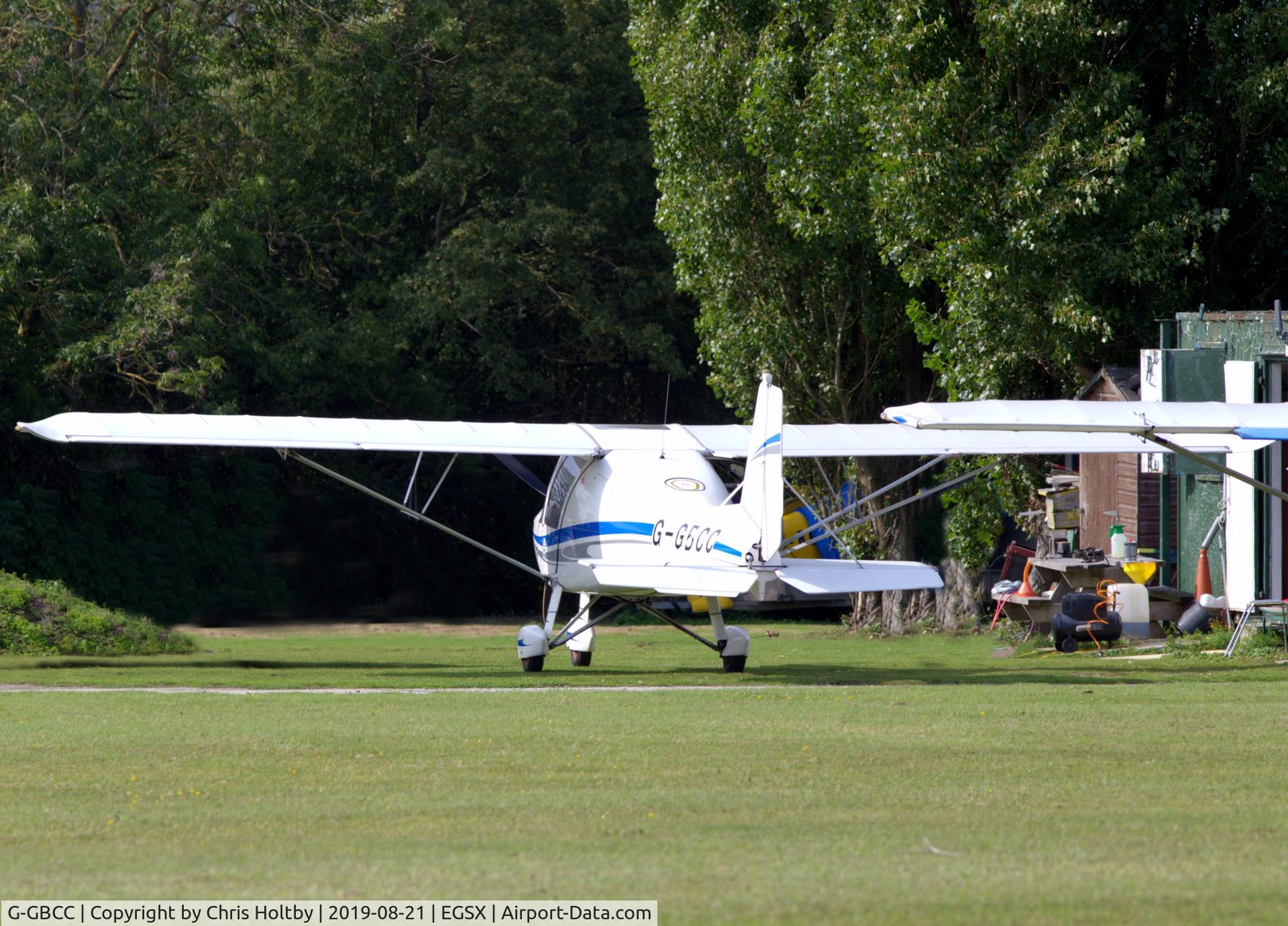 G-GBCC, 2010 Comco Ikarus C42 FB100 C/N 1010-7125, Parked at North Weald microlight storage