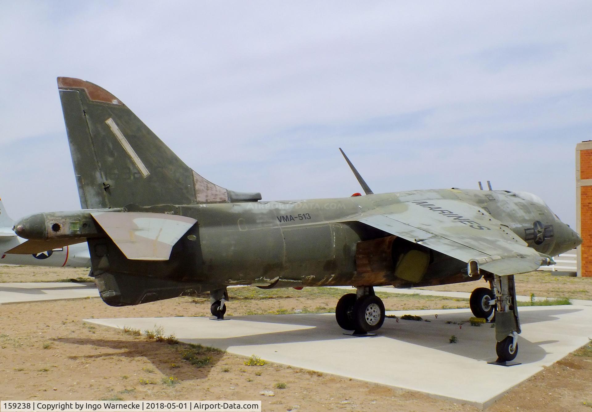159238, Hawker Siddeley AV-8C Harrier C/N 712147, Hawker Siddeley AV-8C Harrier at the Hangar 25 Air Museum, Big Spring McMahon-Wrinkle Airport, Big Spring TX