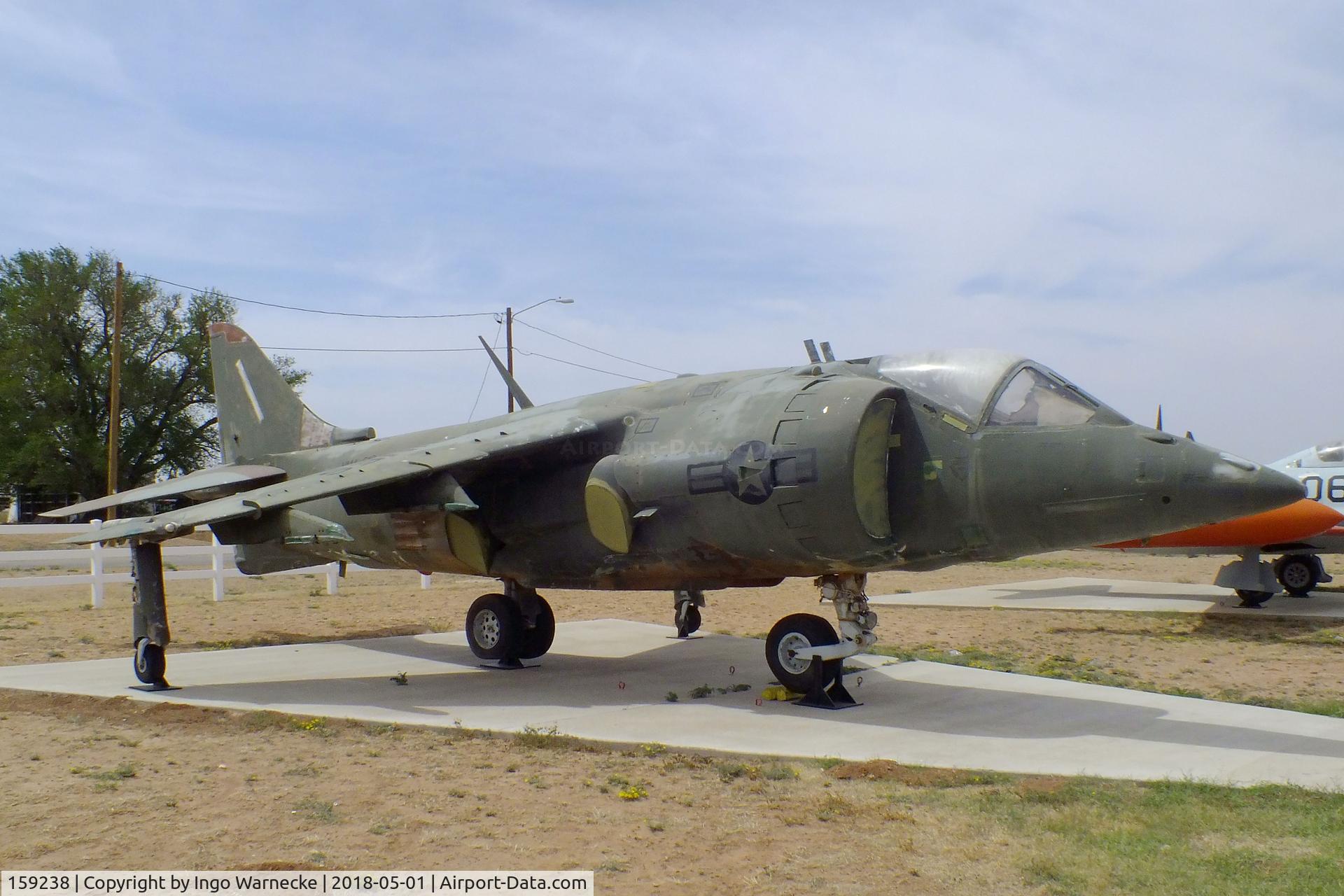 159238, Hawker Siddeley AV-8C Harrier C/N 712147, Hawker Siddeley AV-8C Harrier at the Hangar 25 Air Museum, Big Spring McMahon-Wrinkle Airport, Big Spring TX