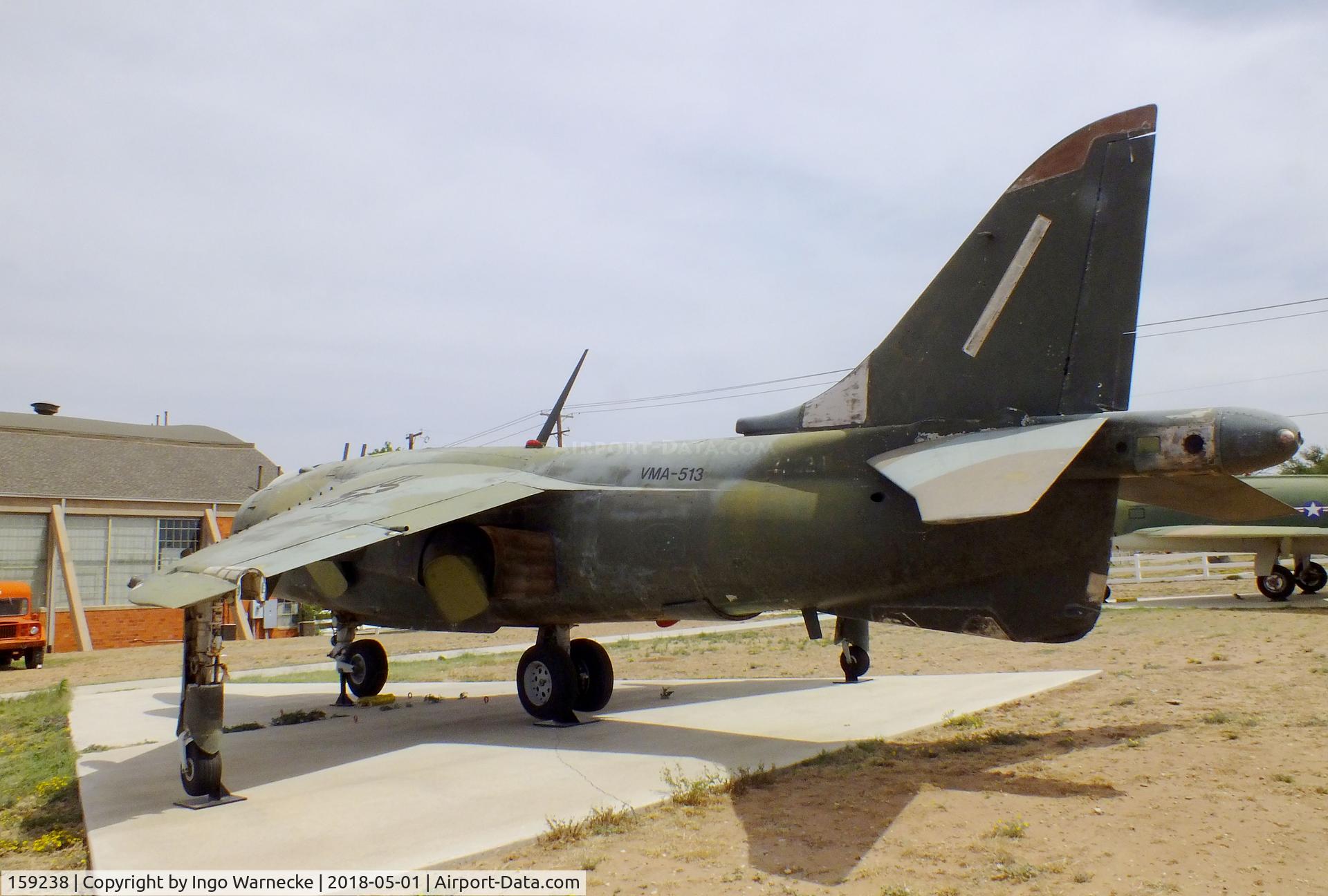 159238, Hawker Siddeley AV-8C Harrier C/N 712147, Hawker Siddeley AV-8C Harrier at the Hangar 25 Air Museum, Big Spring McMahon-Wrinkle Airport, Big Spring TX