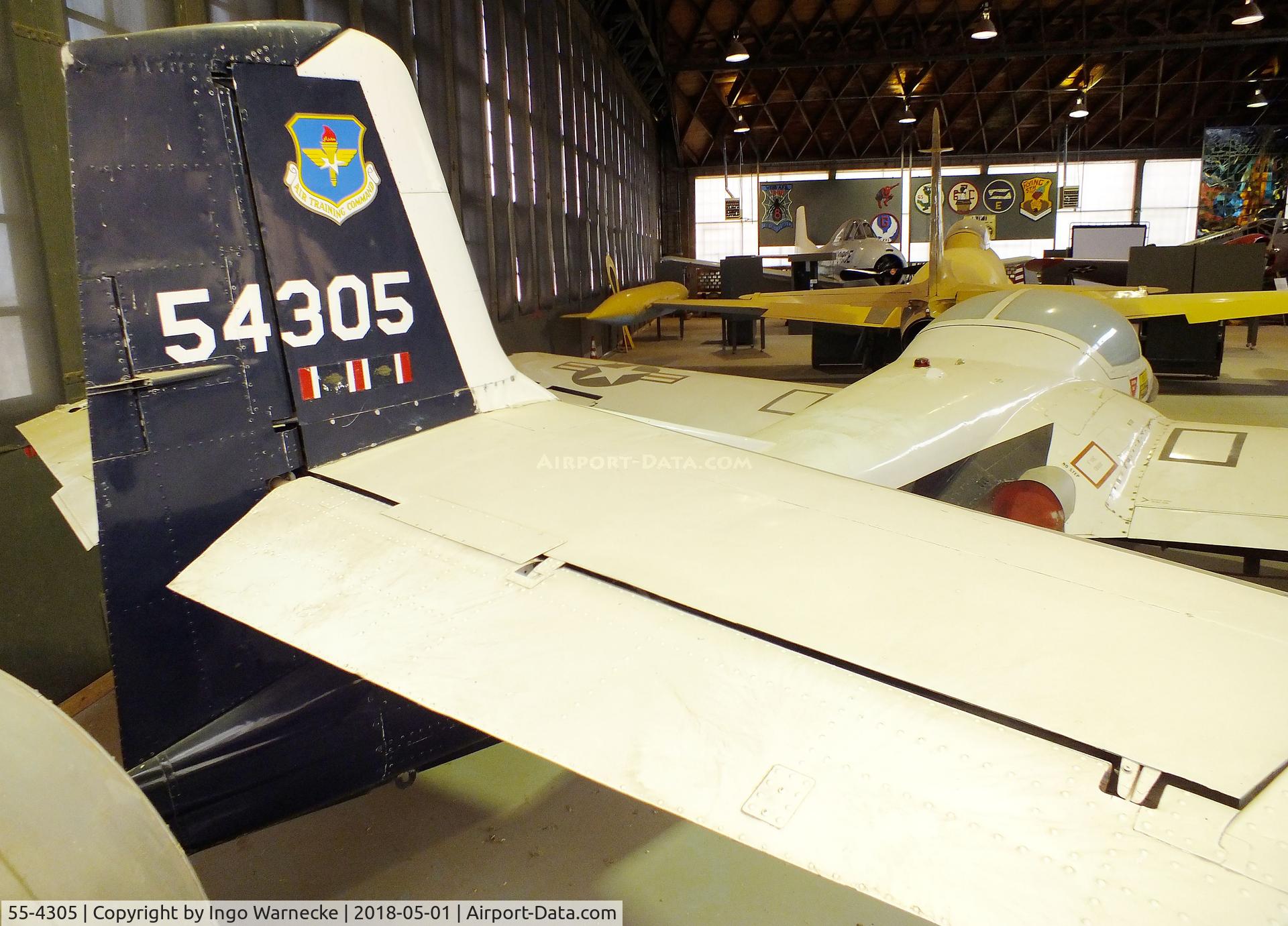 55-4305, 1955 Cessna T-37B Tweety Bird C/N 14505, Cessna T-37B at the Hangar 25 Air Museum, Big Spring McMahon-Wrinkle Airport, Big Spring TX