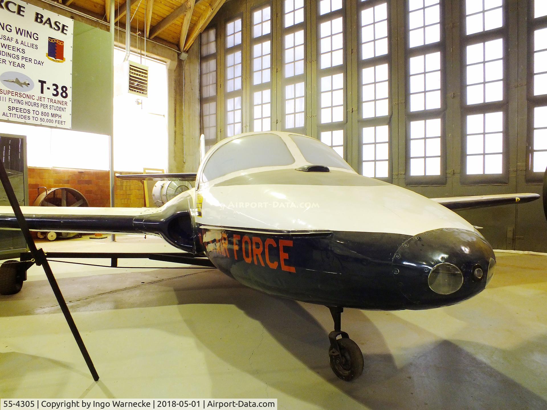 55-4305, 1955 Cessna T-37B Tweety Bird C/N 14505, Cessna T-37B at the Hangar 25 Air Museum, Big Spring McMahon-Wrinkle Airport, Big Spring TX