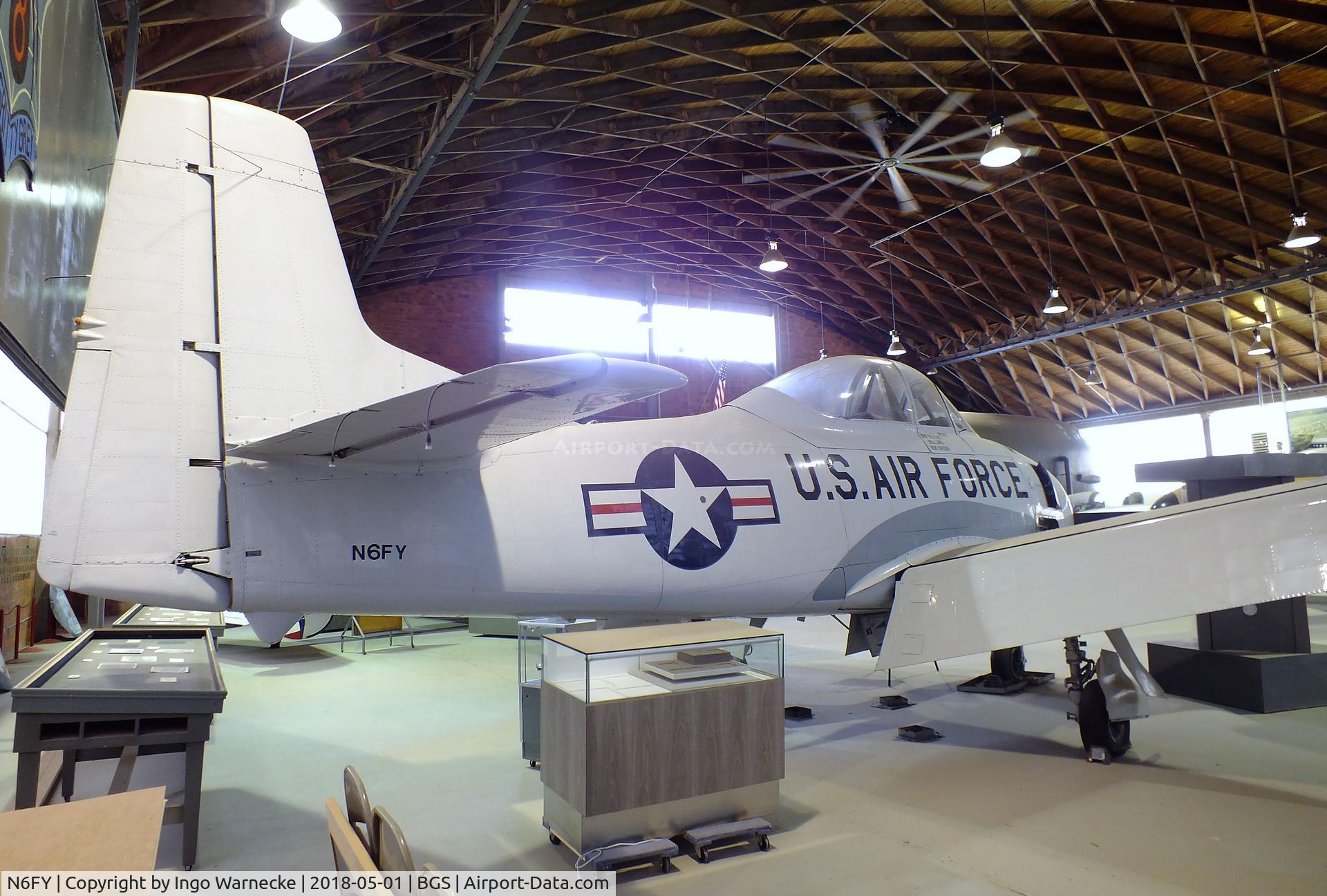 N6FY, 1949 North American T-28A Trojan C/N 159-56, North American T-28A Trojan at the Hangar 25 Air Museum, Big Spring McMahon-Wrinkle Airport, Big Spring TX
