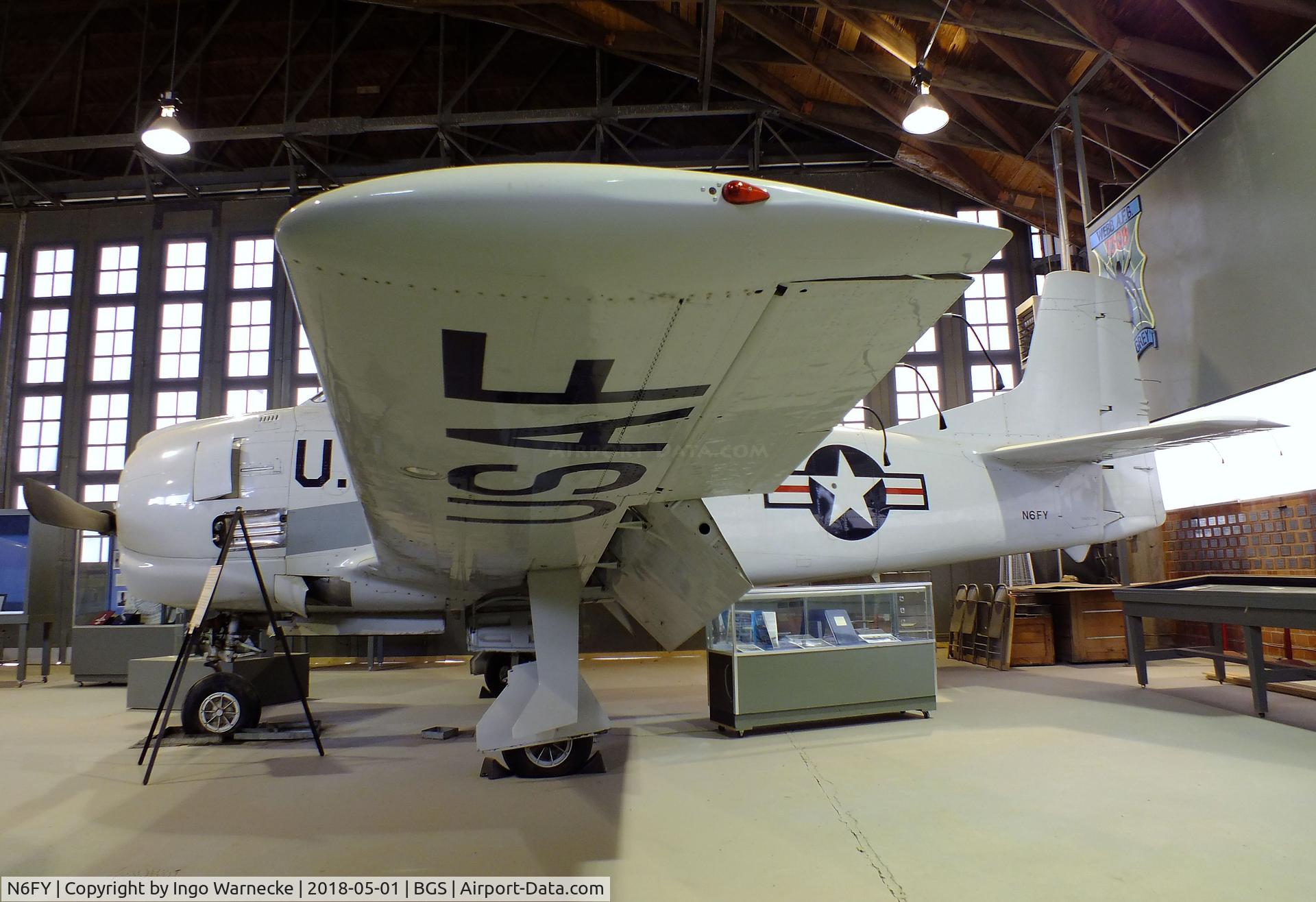 N6FY, 1949 North American T-28A Trojan C/N 159-56, North American T-28A Trojan at the Hangar 25 Air Museum, Big Spring McMahon-Wrinkle Airport, Big Spring TX