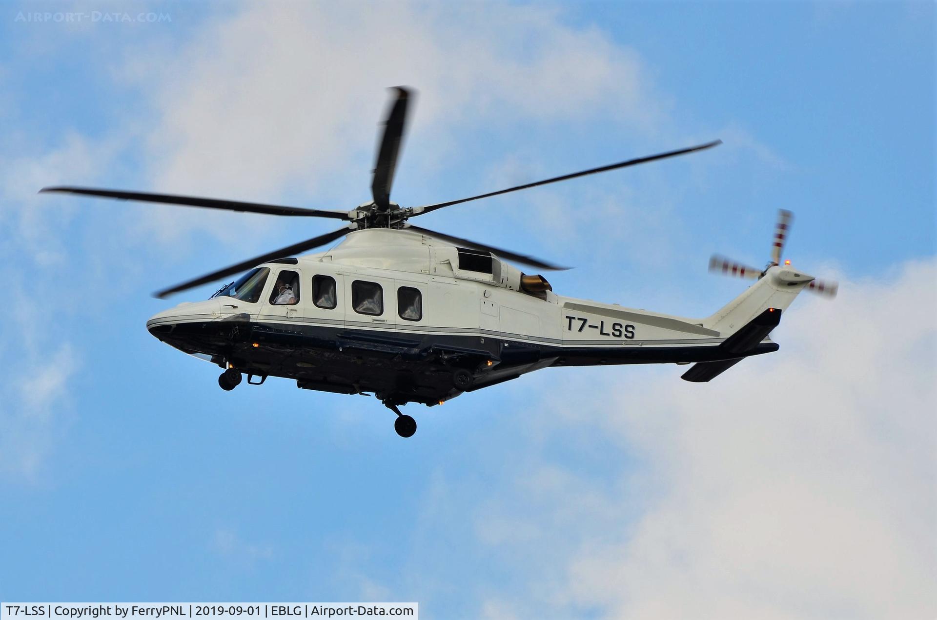 T7-LSS, 2012 AgustaWestland AW-139 C/N 41265, Shuttling pax from Spa F1 race track to LGG