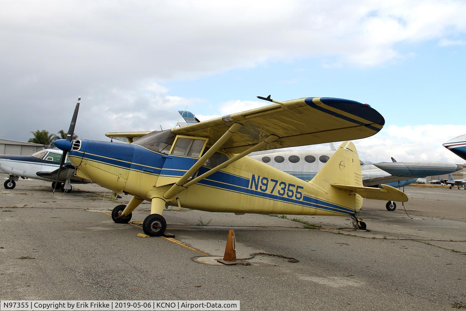 N97355, 1946 Stinson 108 Voyager C/N 108-355, Seen in Chino