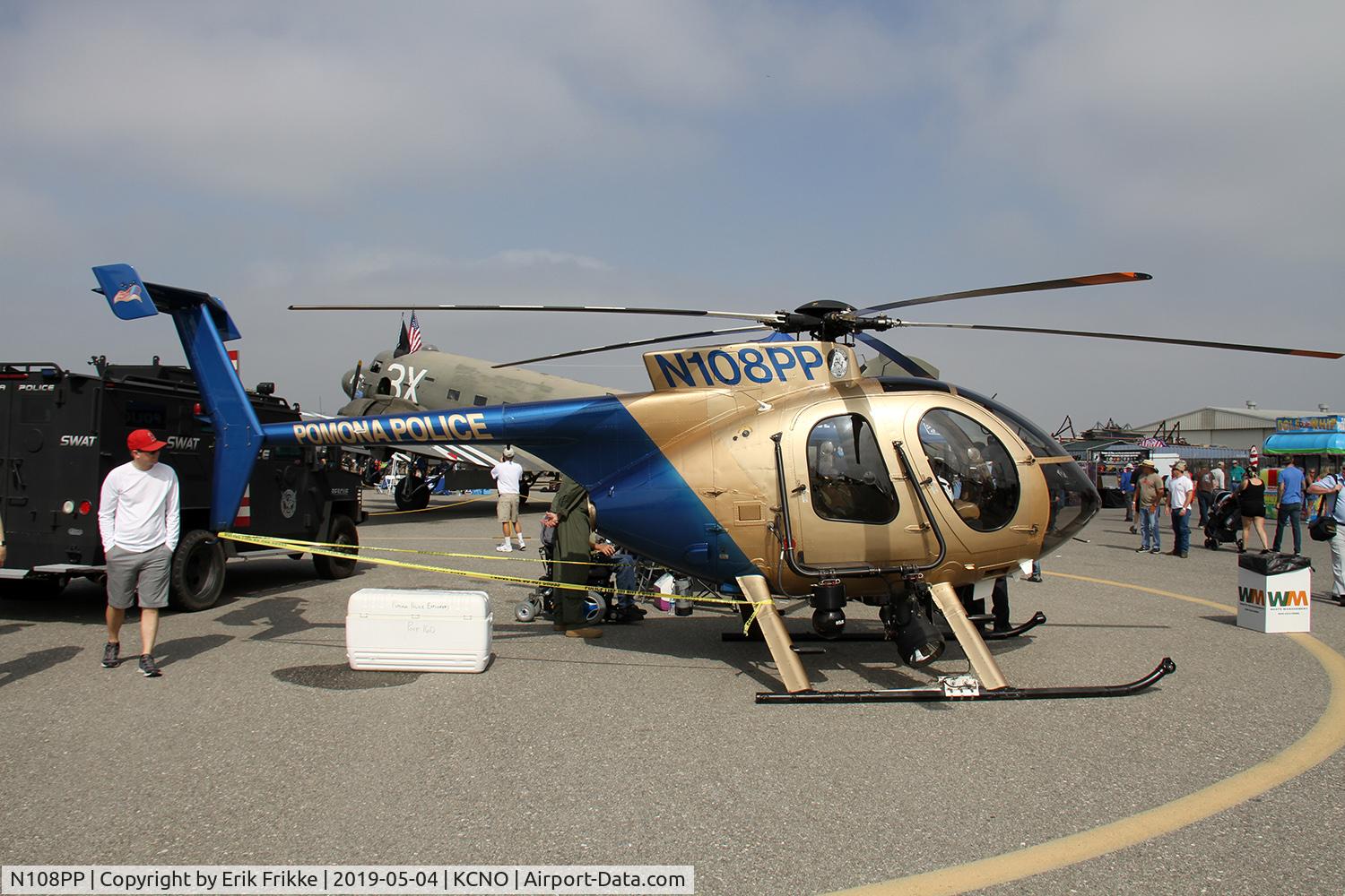 N108PP, 2008 MD Helicopters 369E C/N 0578E, Pomona Police