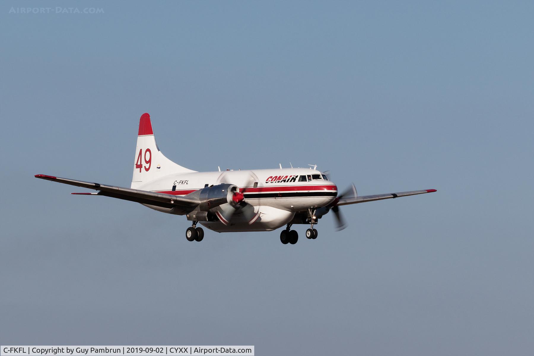 C-FKFL, 1957 Convair CV-580 C/N 465, Landing