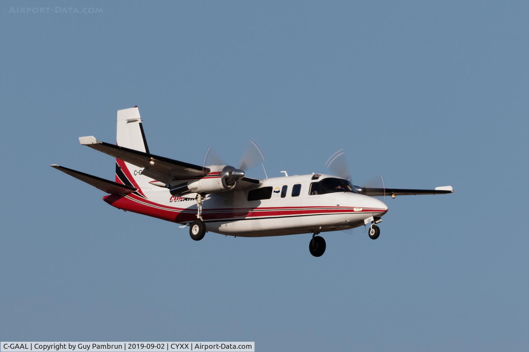 C-GAAL, 1973 Rockwell 690A Turbo Commander Turbo Commander C/N 11104, Landing