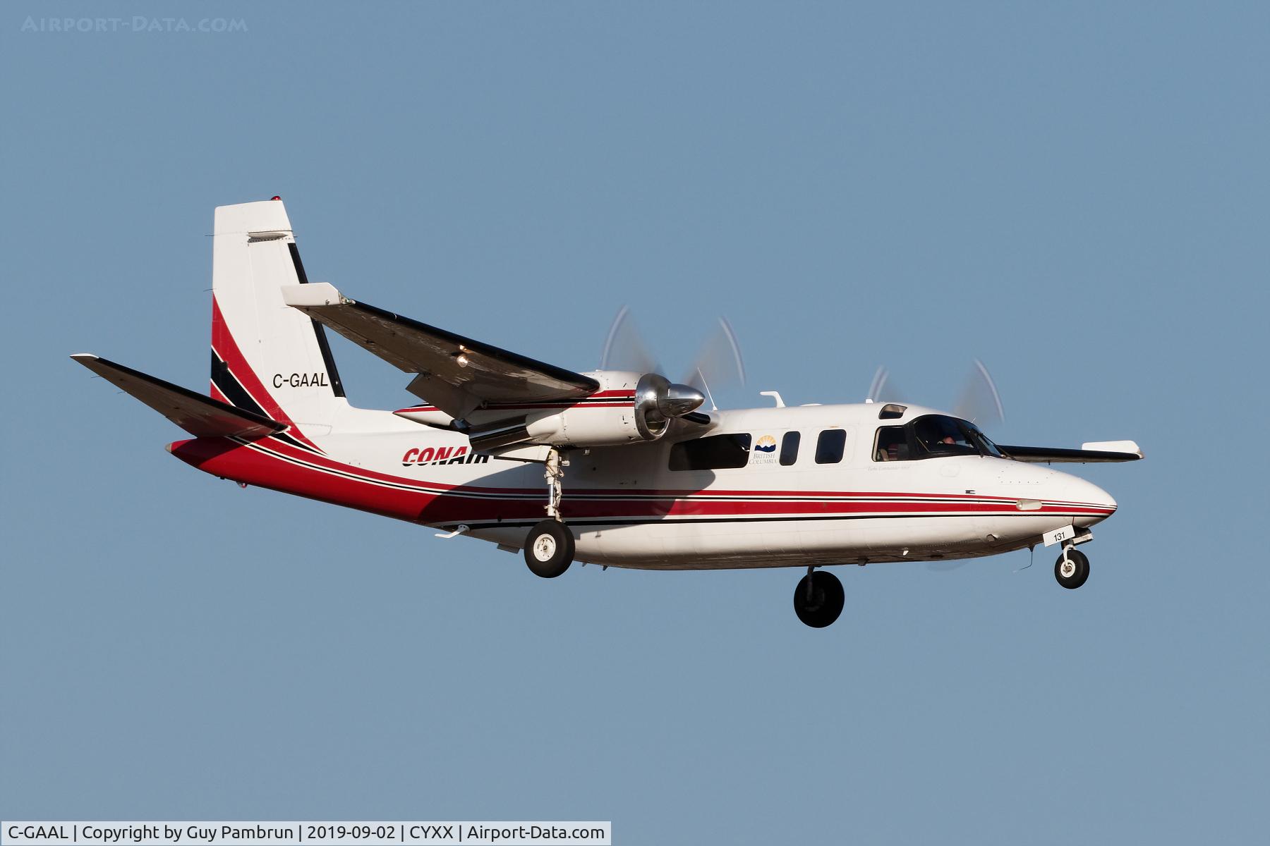 C-GAAL, 1973 Rockwell 690A Turbo Commander Turbo Commander C/N 11104, Landing