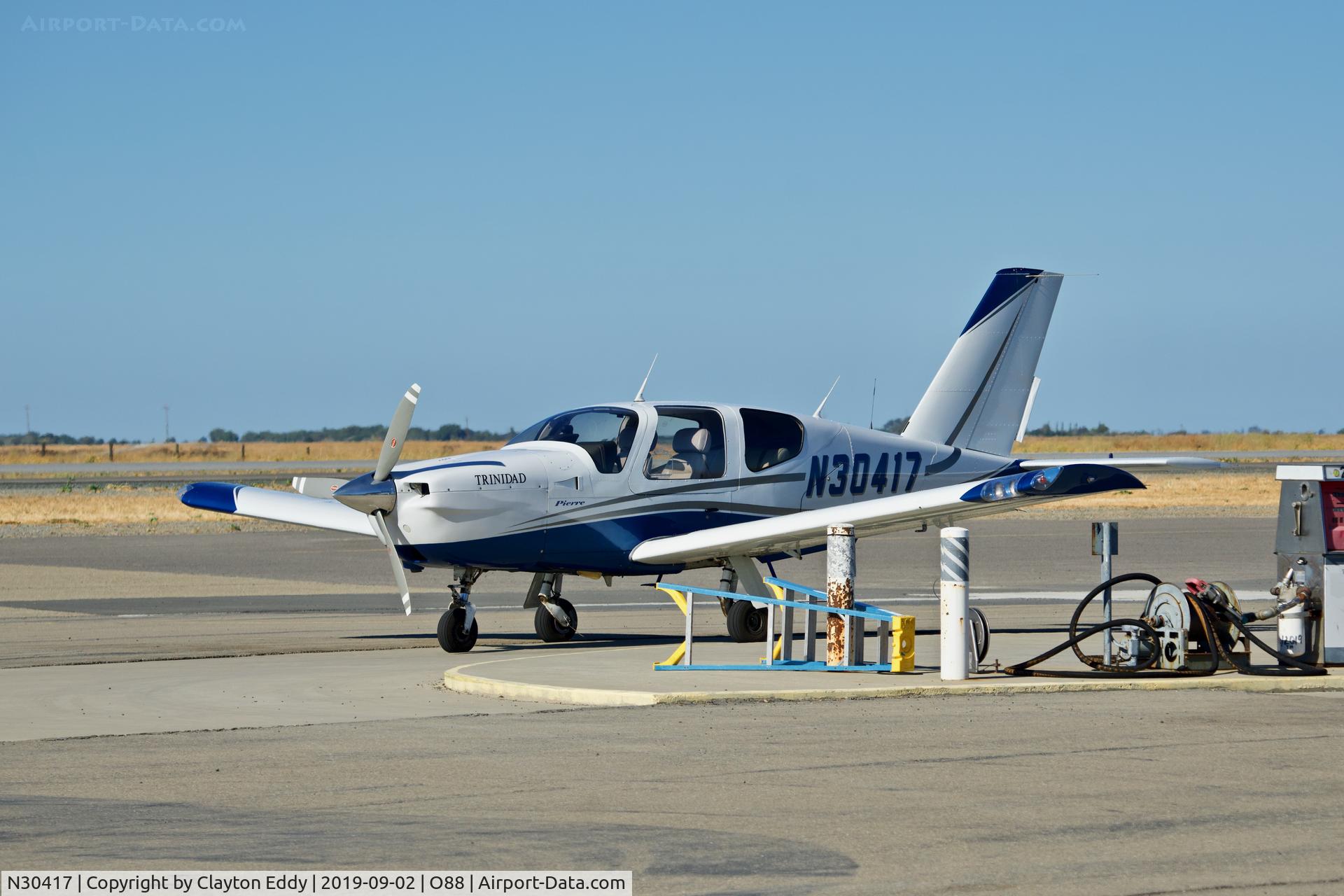 N30417, 1992 Socata TB-20 Trinidad C/N 1508, Rio Vista Airport 2019.