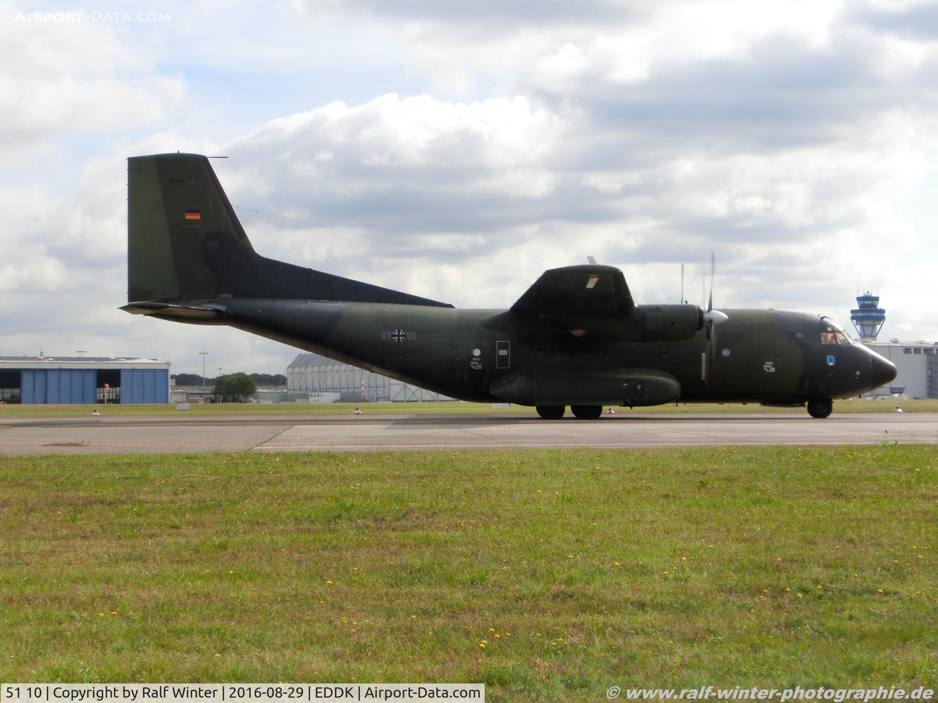 51 10, Transall C-160D C/N D147, Transall C-160D - GAF German Air Force - D147 - 51+10 - 29.08.2016 - CGN