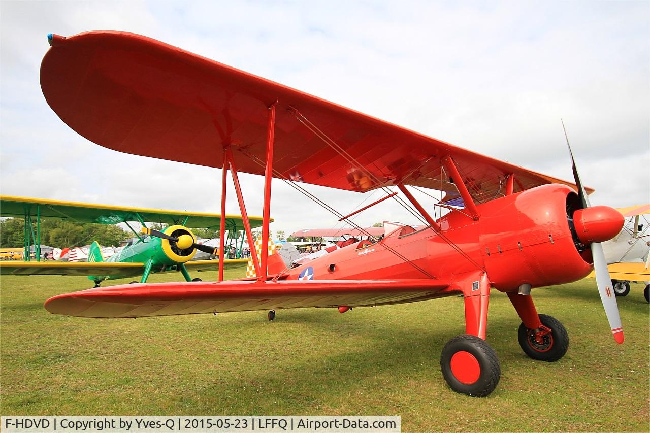 F-HDVD, 1940 Boeing A75N1 (PT-17) C/N 75-940, Boeing A75N1 (PT-17), Static display, La Ferté-Alais (LFFQ) air show 2015
