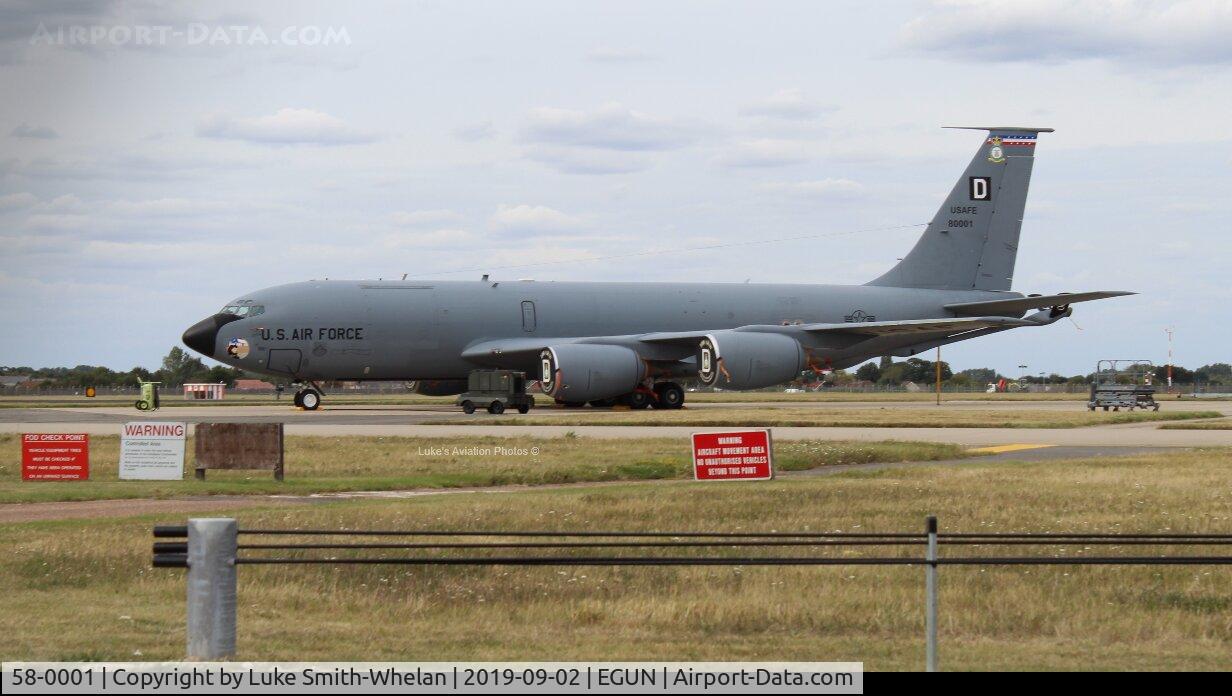58-0001, 1958 Boeing KC-135R Stratotanker C/N 17746/T0216, At Mildenhall