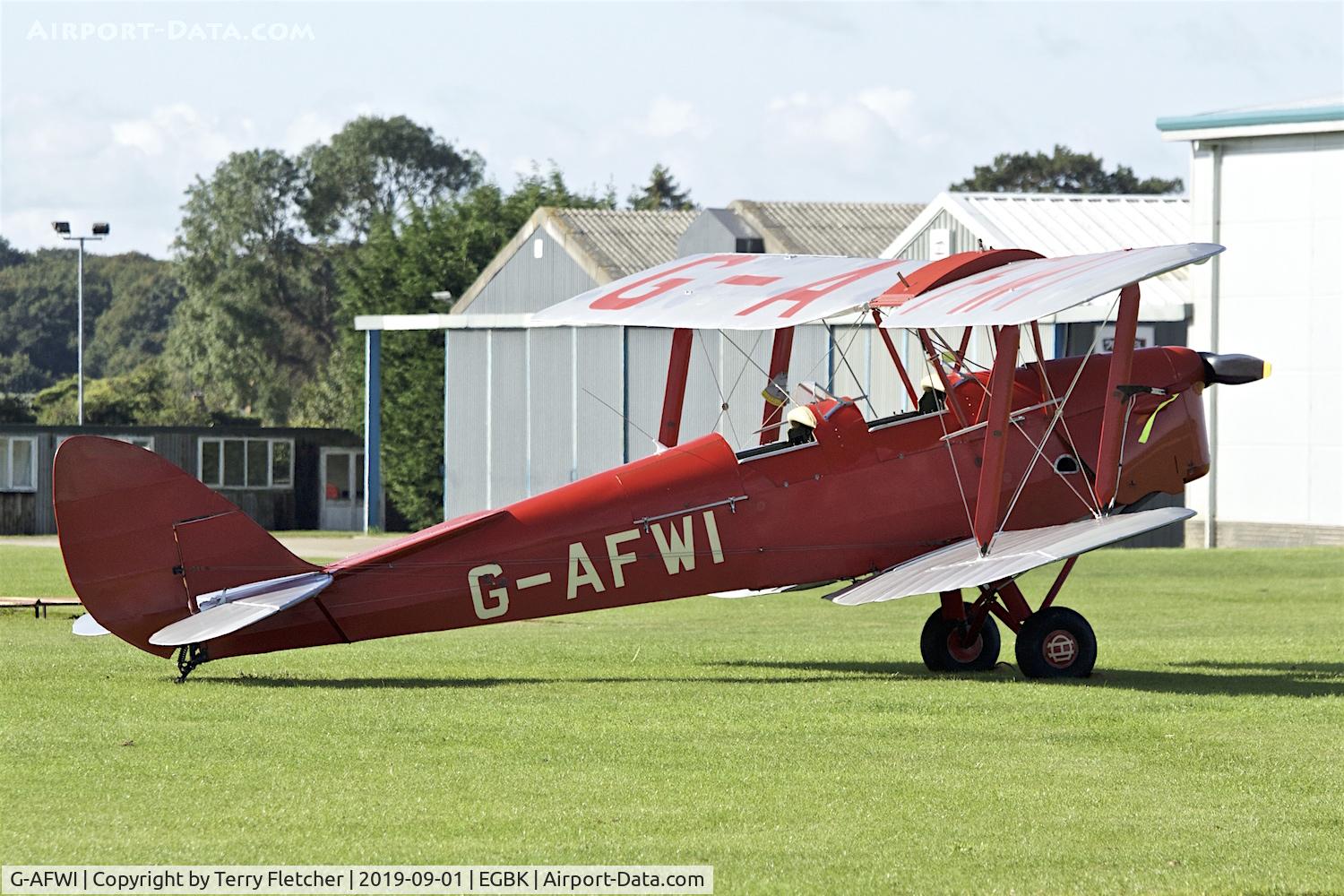 G-AFWI, 1939 De Havilland DH-82A Tiger Moth II C/N 82187, at Sywell