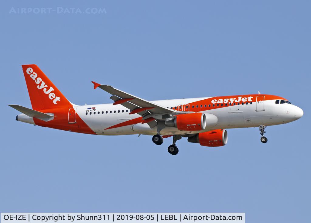 OE-IZE, 2011 Airbus A320-214 C/N 4594, Landing rwy 25R