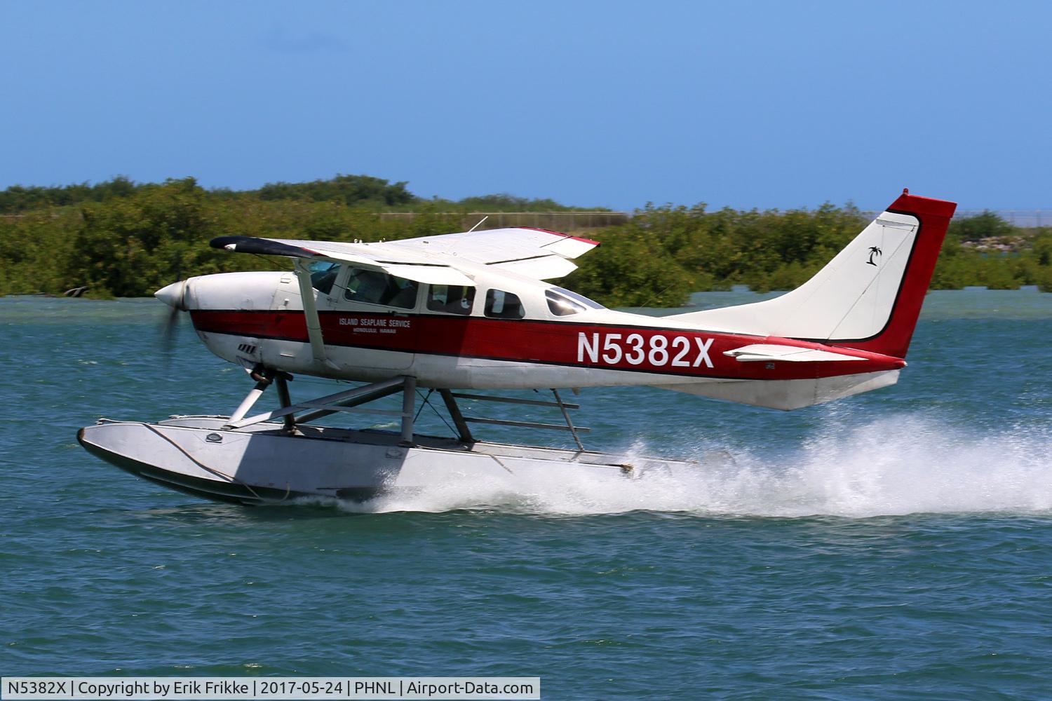 N5382X, 1980 Cessna U206G Stationair C/N U20605698, Landing in lagoon beside PHNL