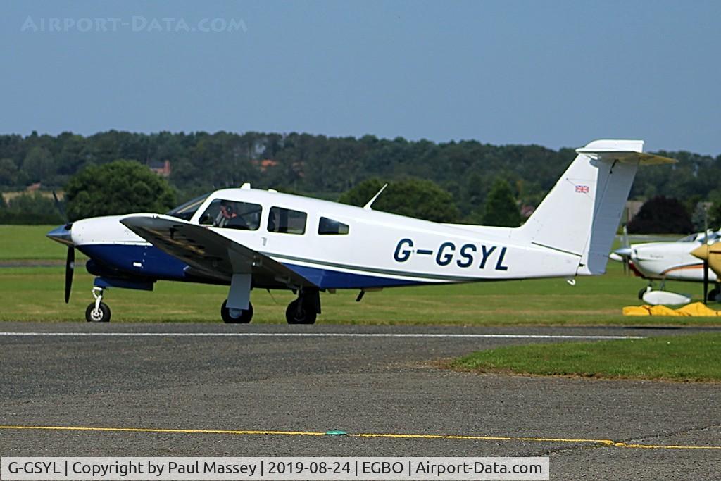 G-GSYL, 1979 Piper PA-28RT-201T Turbo Arrow IV C/N 28R-7931104, Based Aircraft privately owned. Ex:_G-DAAH,N3026U.