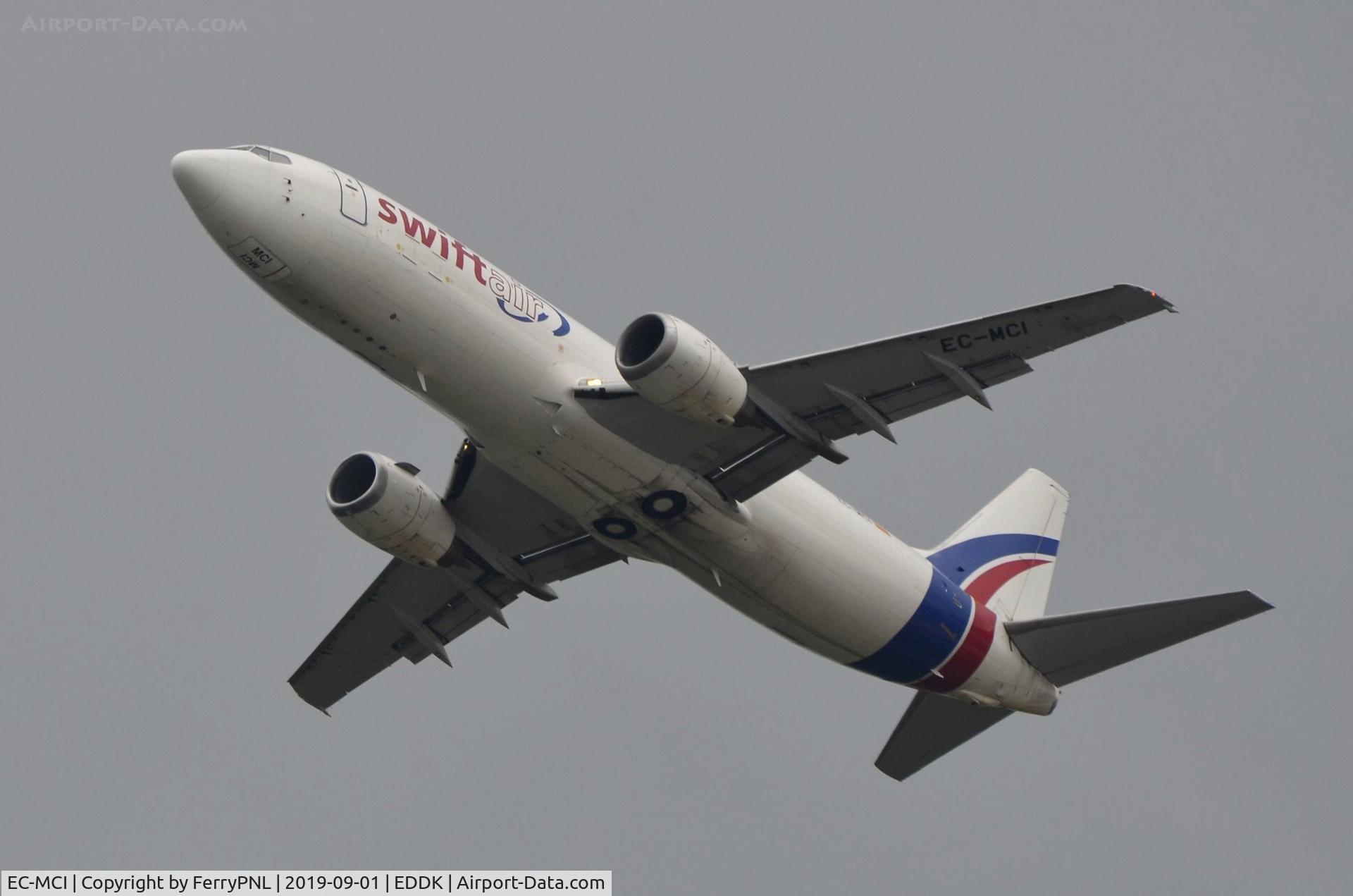 EC-MCI, 1994 Boeing 737-4Q8 C/N 26298, Swiftair B734 departing CGN