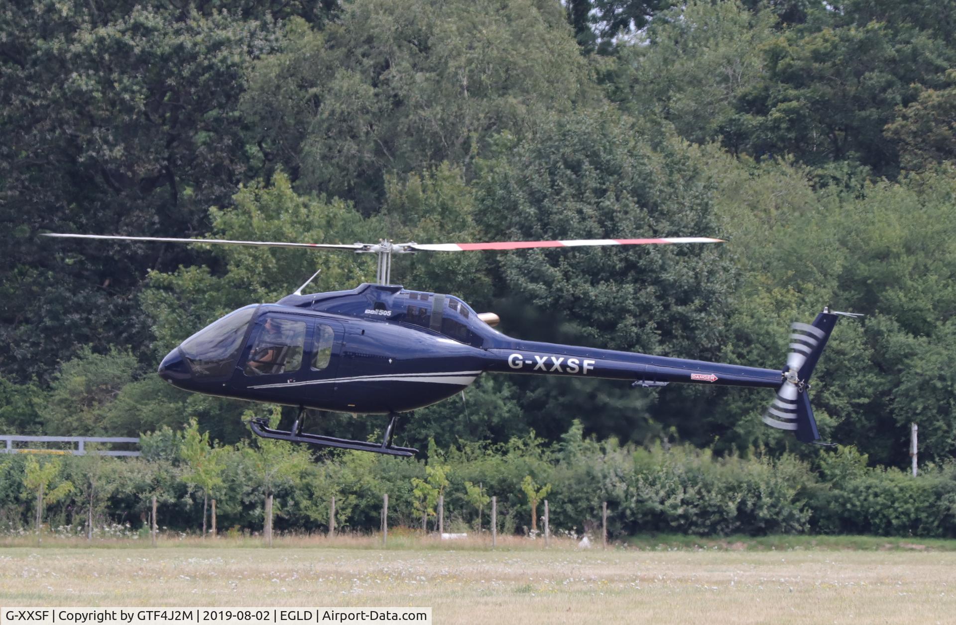 G-XXSF, 2019 Bell 505 Jet Ranger X C/N 65198, G-XXSF at Denham 02Aug19