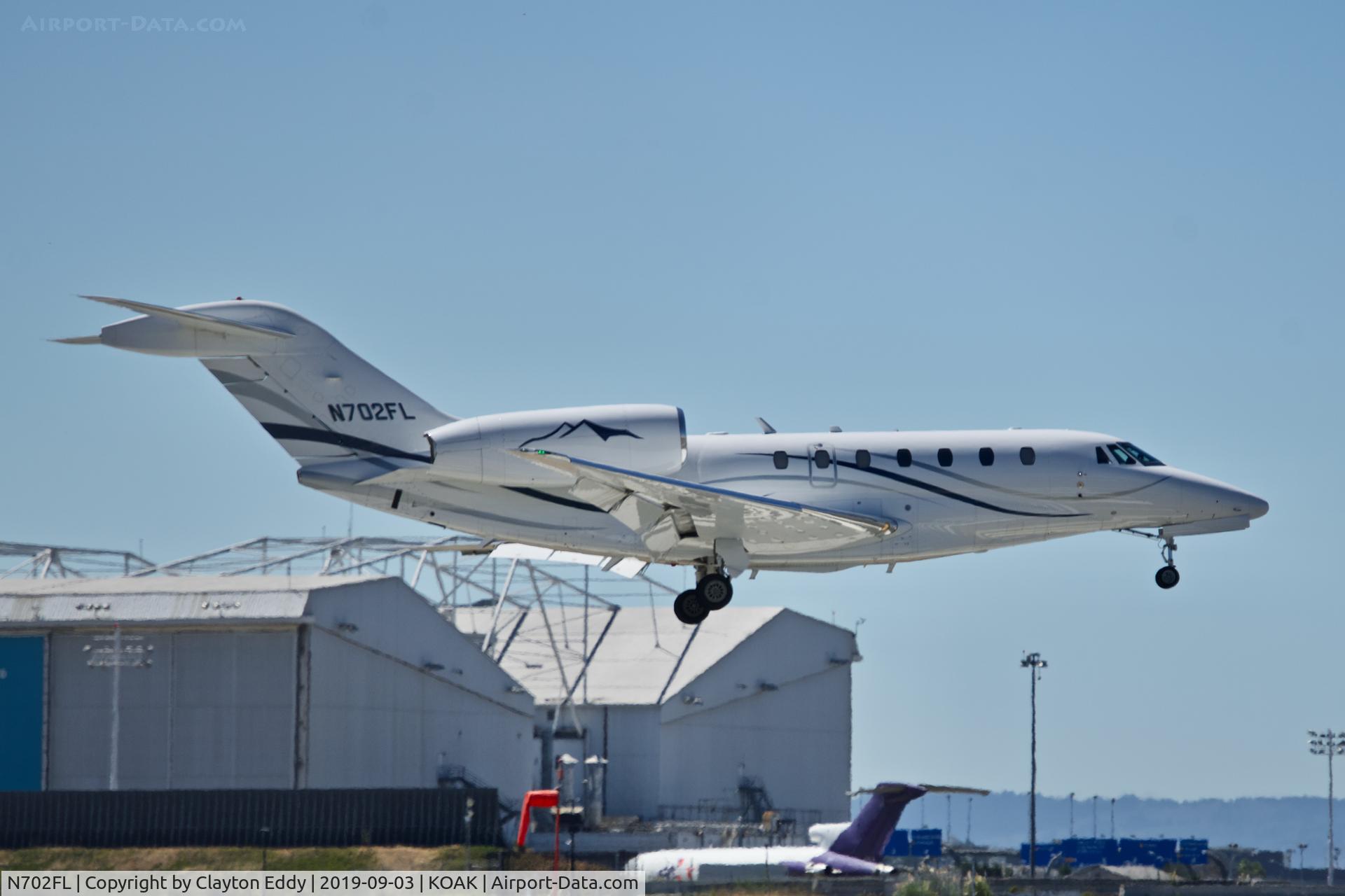 N702FL, 1999 Cessna 750 Citation X C/N 750-0076, Oakland Airport California 2019.