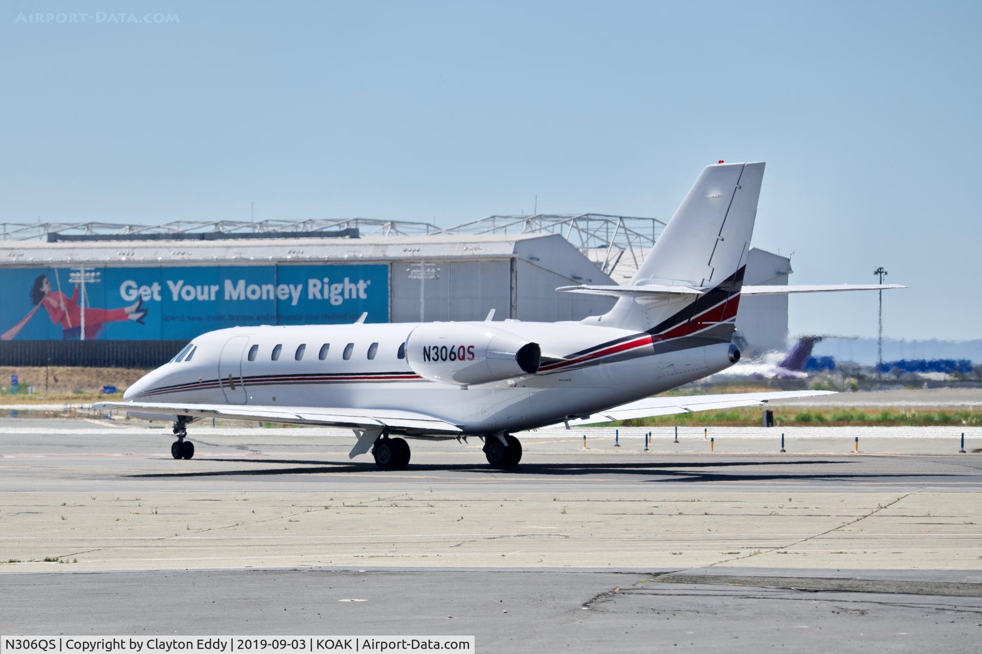 N306QS, 2008 Cessna 680 Citation Sovereign C/N 680-0207, Oakland Airport California 2019.