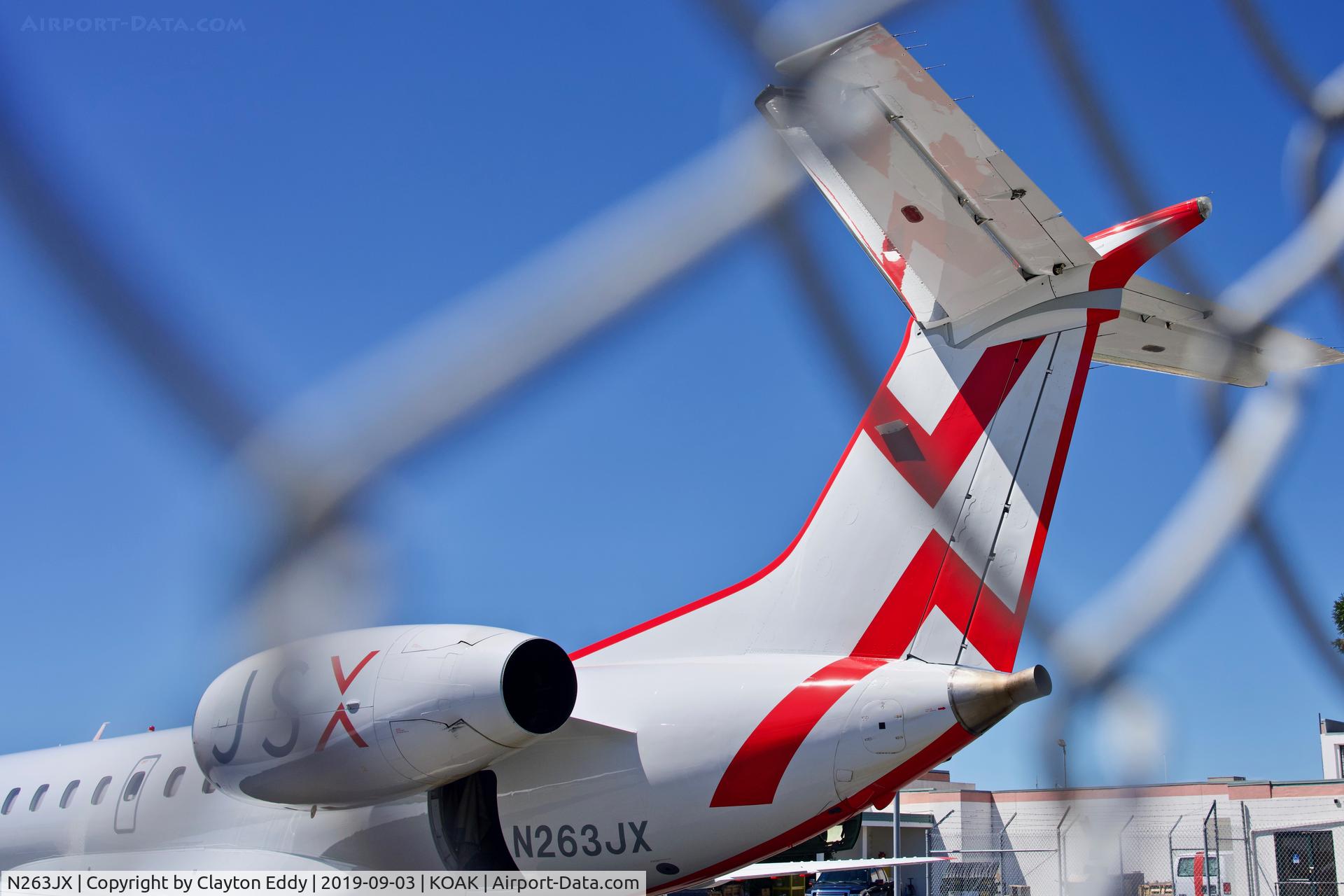 N263JX, 2001 Embraer ERJ-135LR (EMB-135LR) C/N 145399, Oakland Airport California 2019