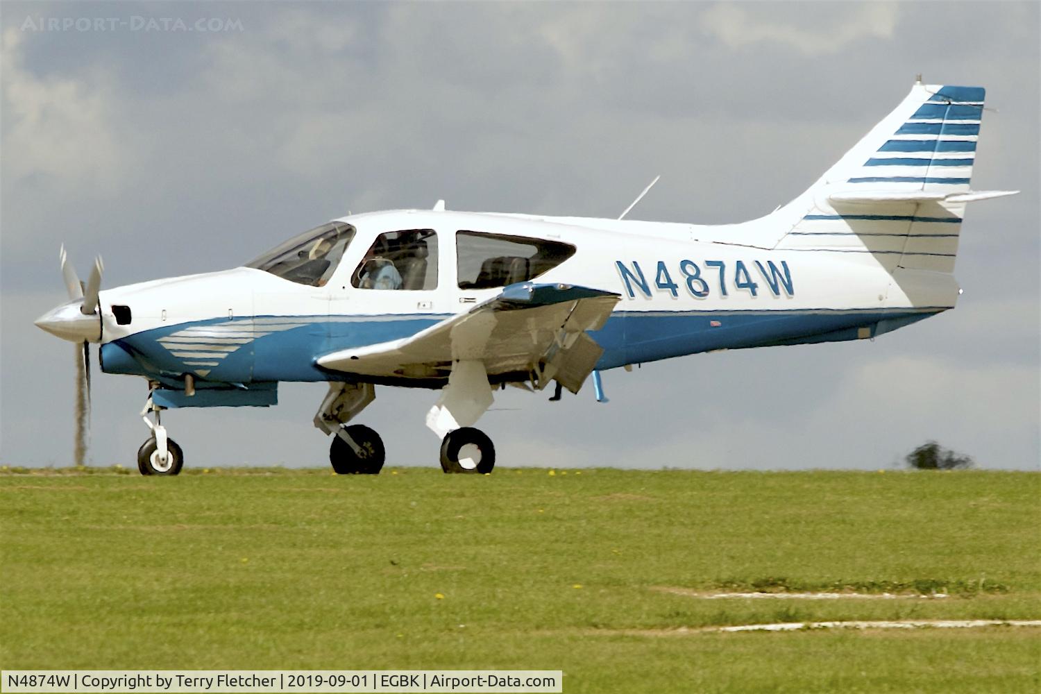 N4874W, 1977 Rockwell International 114 Commander C/N 14204, At Swell , UK