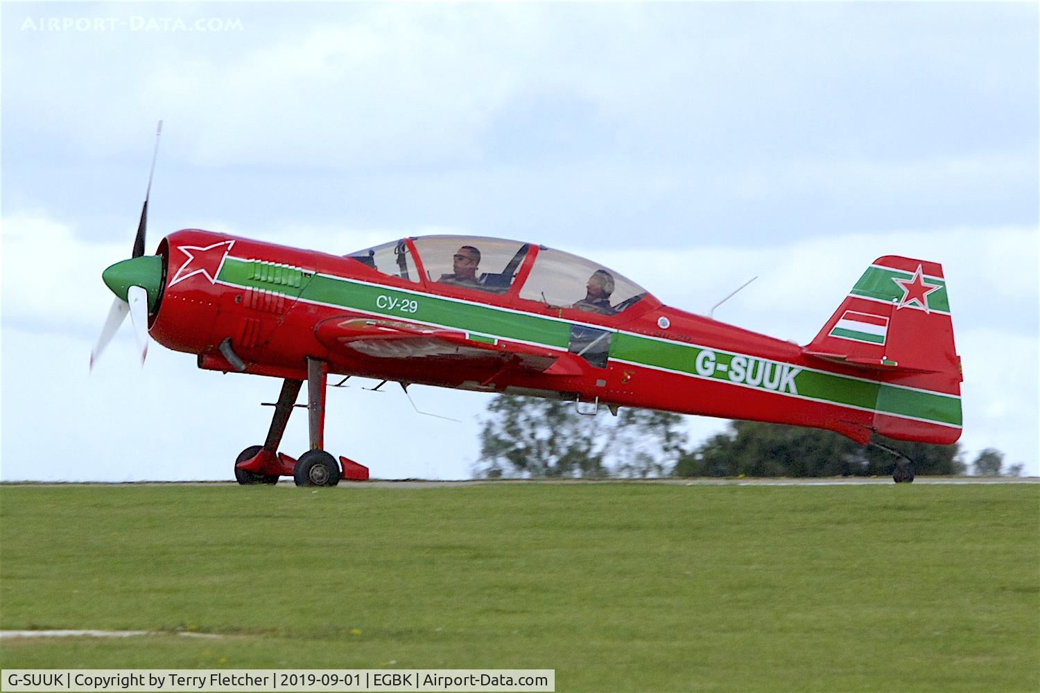 G-SUUK, 1998 Sukhoi Su-29 C/N N0001-01, At Sywell