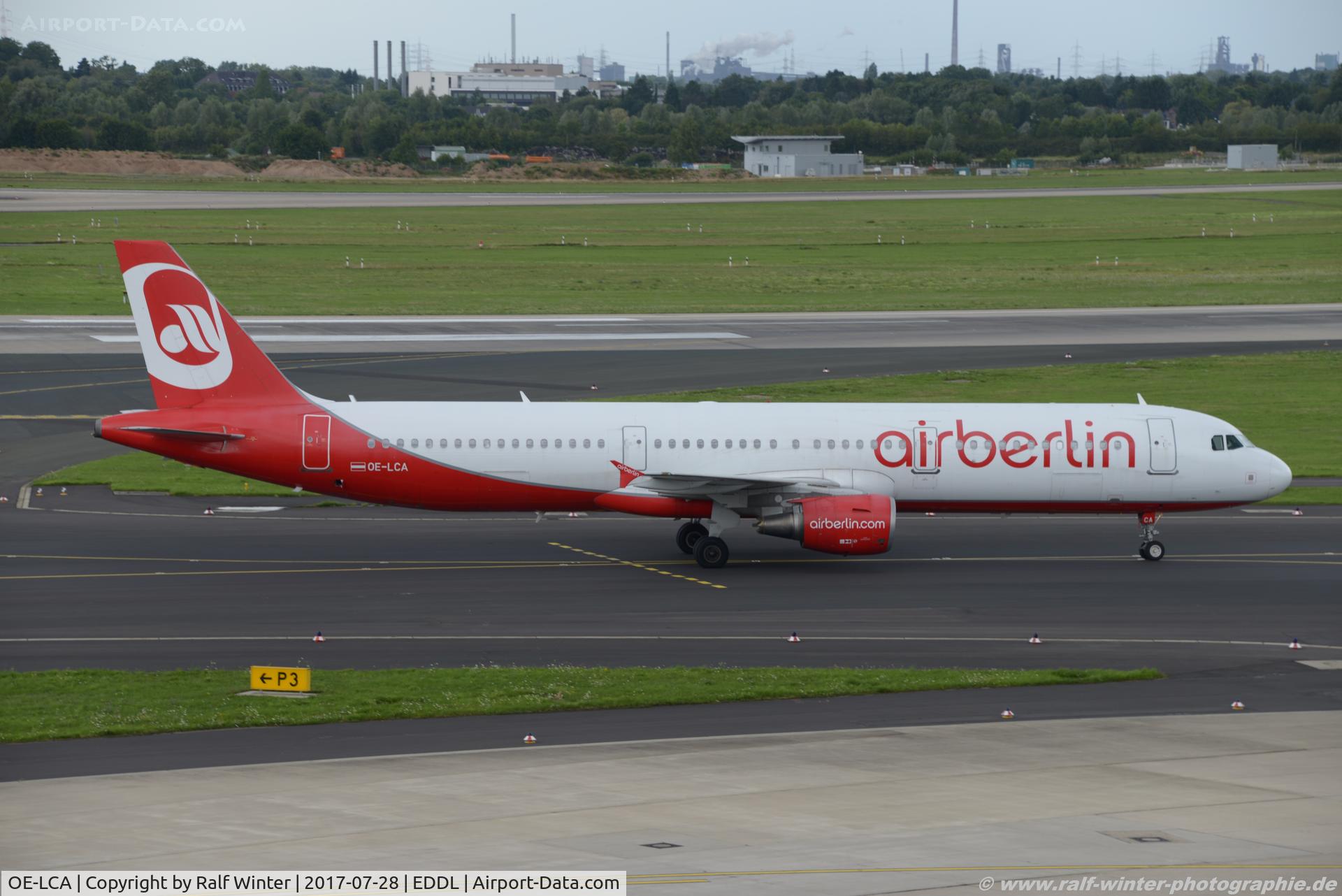 OE-LCA, 2008 Airbus A321-211 C/N 3708, Airbus A321-211 - HG NLY Niki Air Berlin Livery - 3708 - OE-LCA - 28.07.2017 - DUS