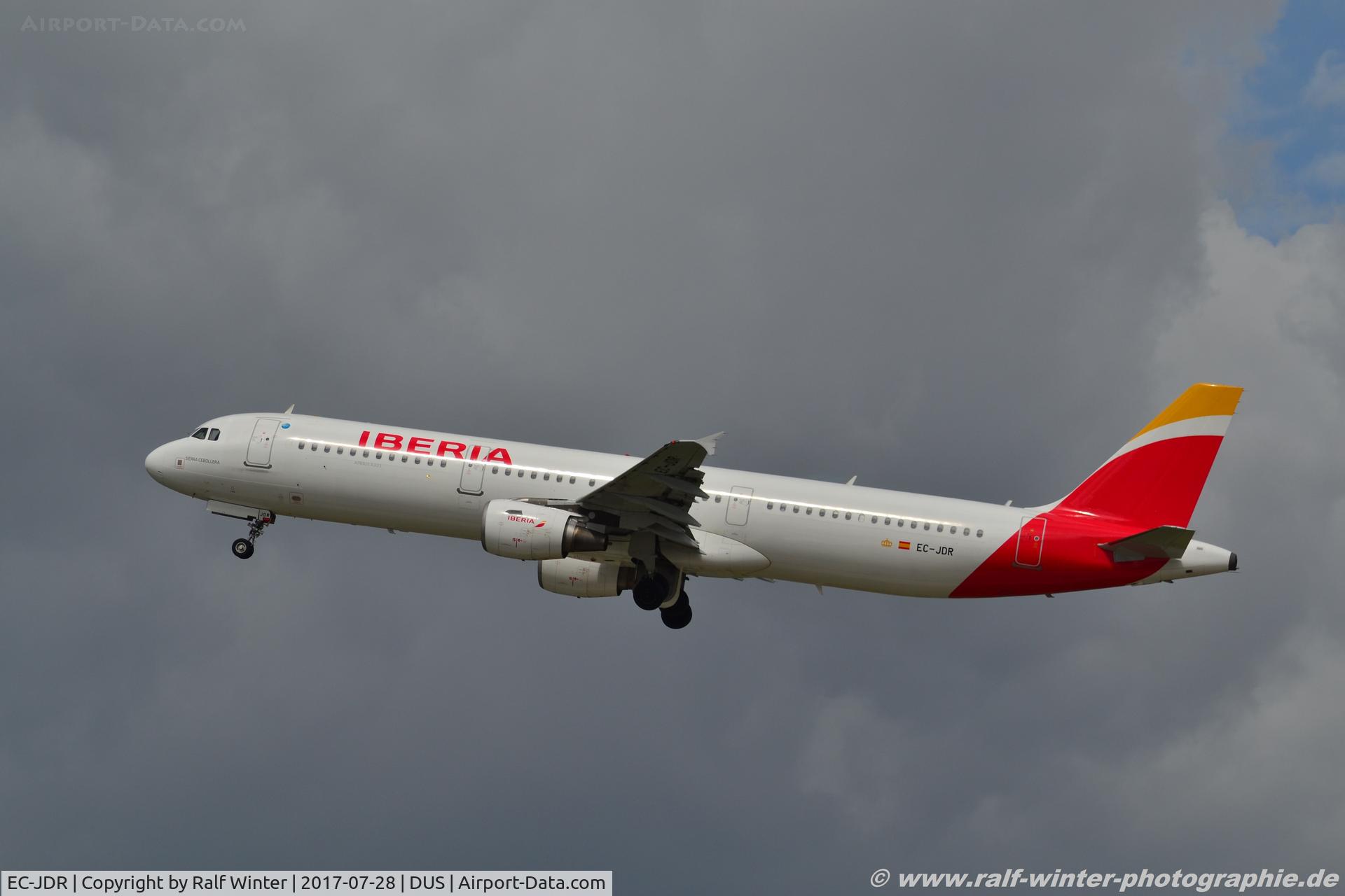 EC-JDR, 2005 Airbus A321-211 C/N 2488, Airbus A321-211 - IB IBE Iberia 'Sierra Cebollera' - 2488 - EC-JDR - 28.07.2017 - DUS