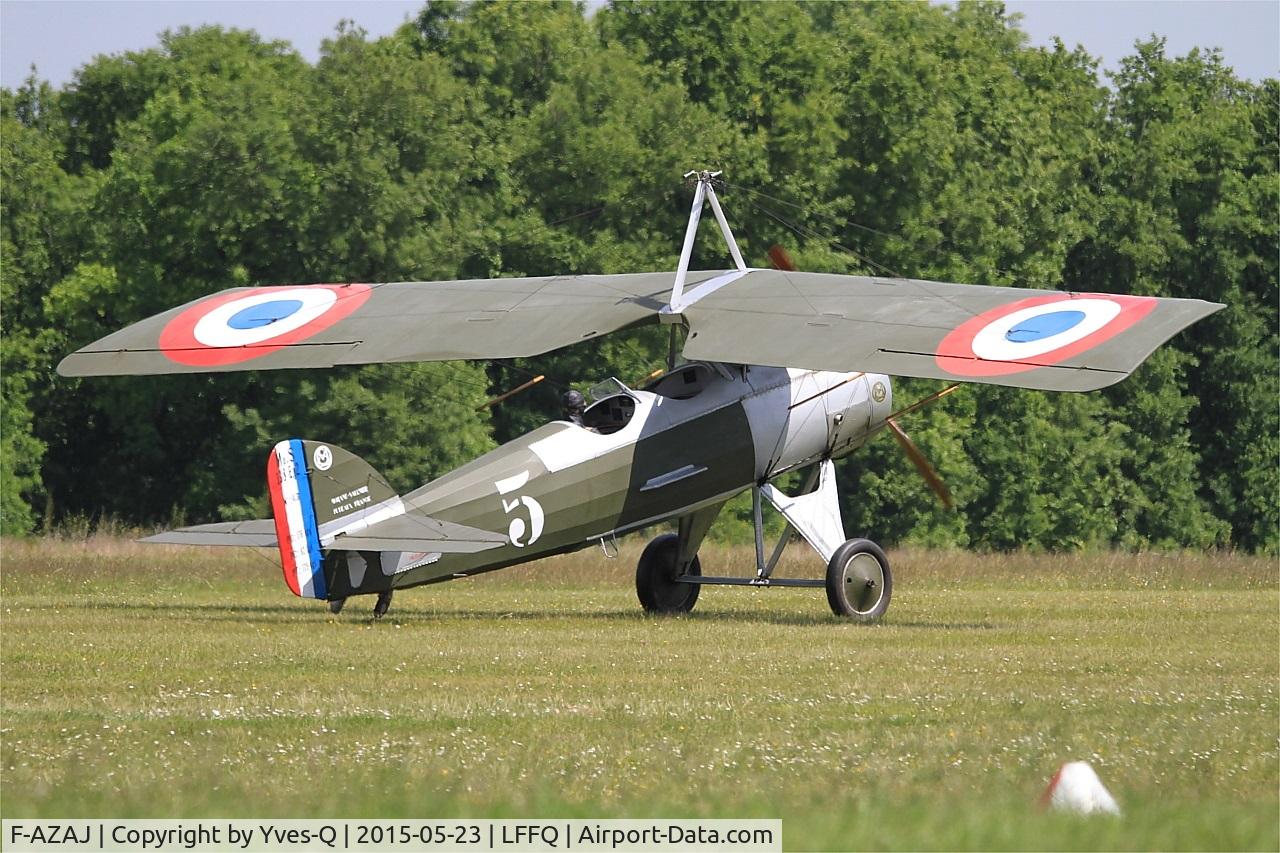 F-AZAJ, 1927 Morane-Saulnier MS-138EP-2 C/N 3220/138, Morane-Saulnier MS-138EP-2, Taxiing, La Ferté-Alais Airfield (LFFQ) Air show 2015