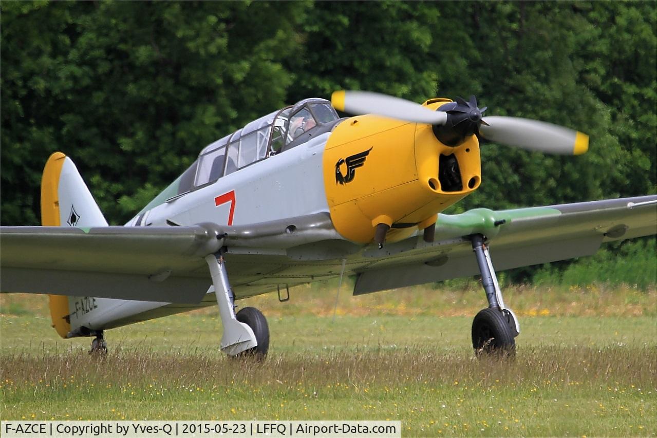 F-AZCE, Pilatus P2-06 C/N 72, Pilatus P2-06, Taxiing, La Ferté-Alais airfield (LFFQ) Airshow 2015