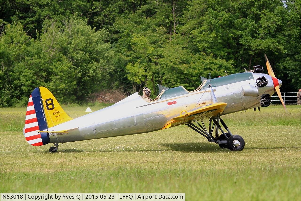 N53018, 1941 Ryan Aeronautical ST3KR C/N 1164, Ryan Aeronautical ST3KR, Taxiing, La Ferté-Alais Airfield (LFFQ) Air show 2015