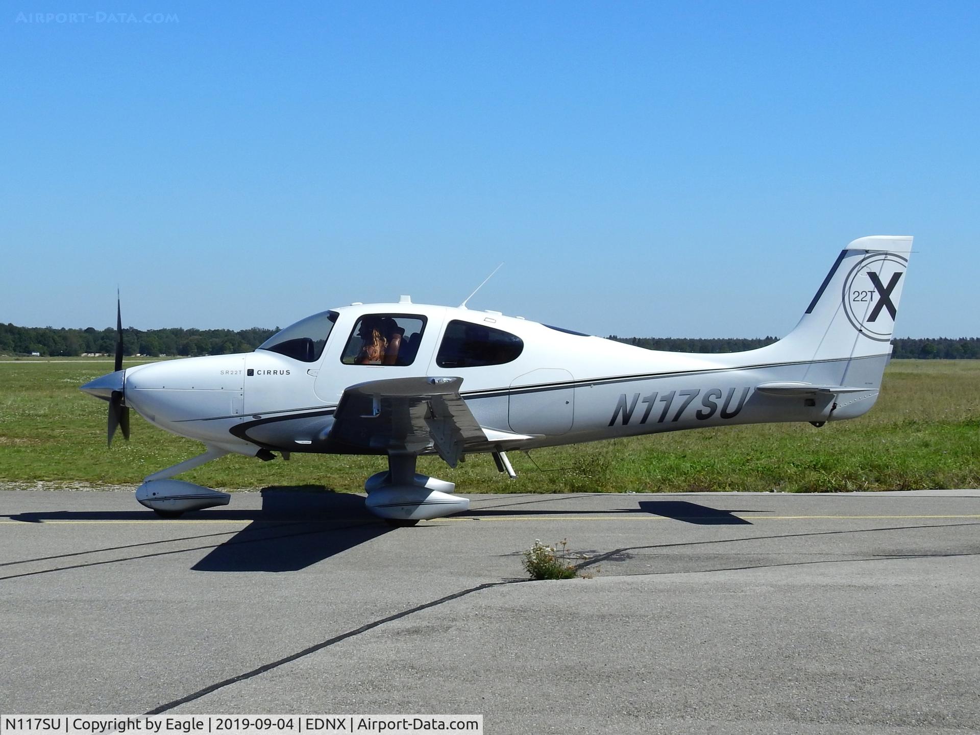 N117SU, Cirrus SR22T C/N 0167, Photographed on way to the runway in Oberschleissheim near Munich