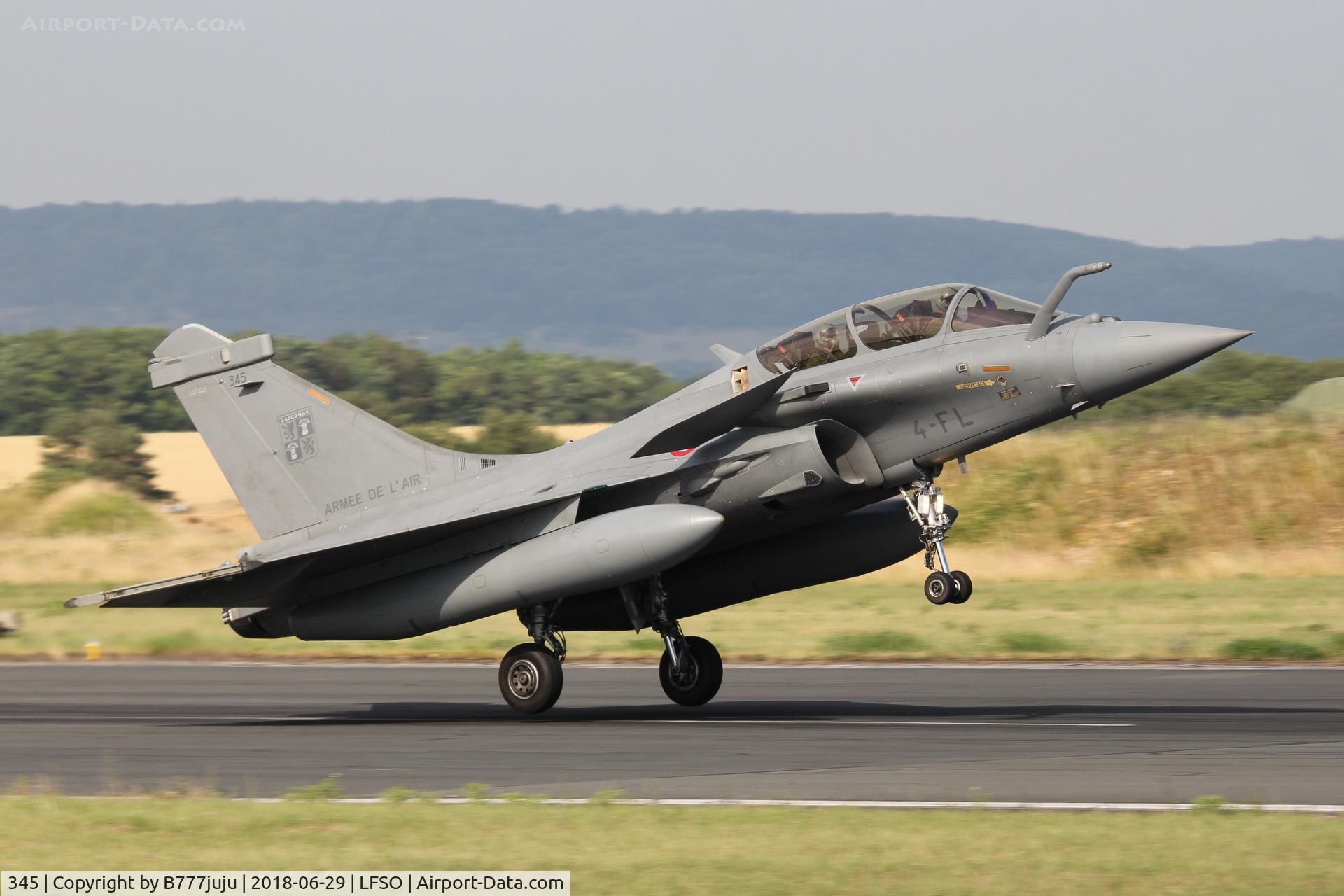 345, Dassault Rafale B C/N 345, at Nancy Airshow