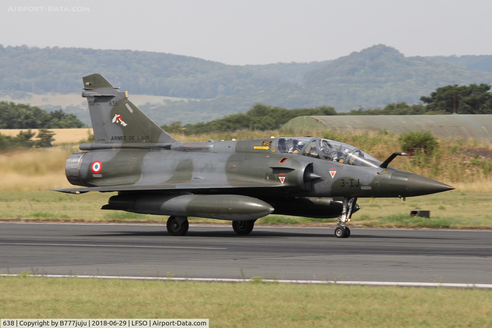 638, Dassault Mirage 2000D C/N 443, at Nancy Airshow
new code 3-IJ