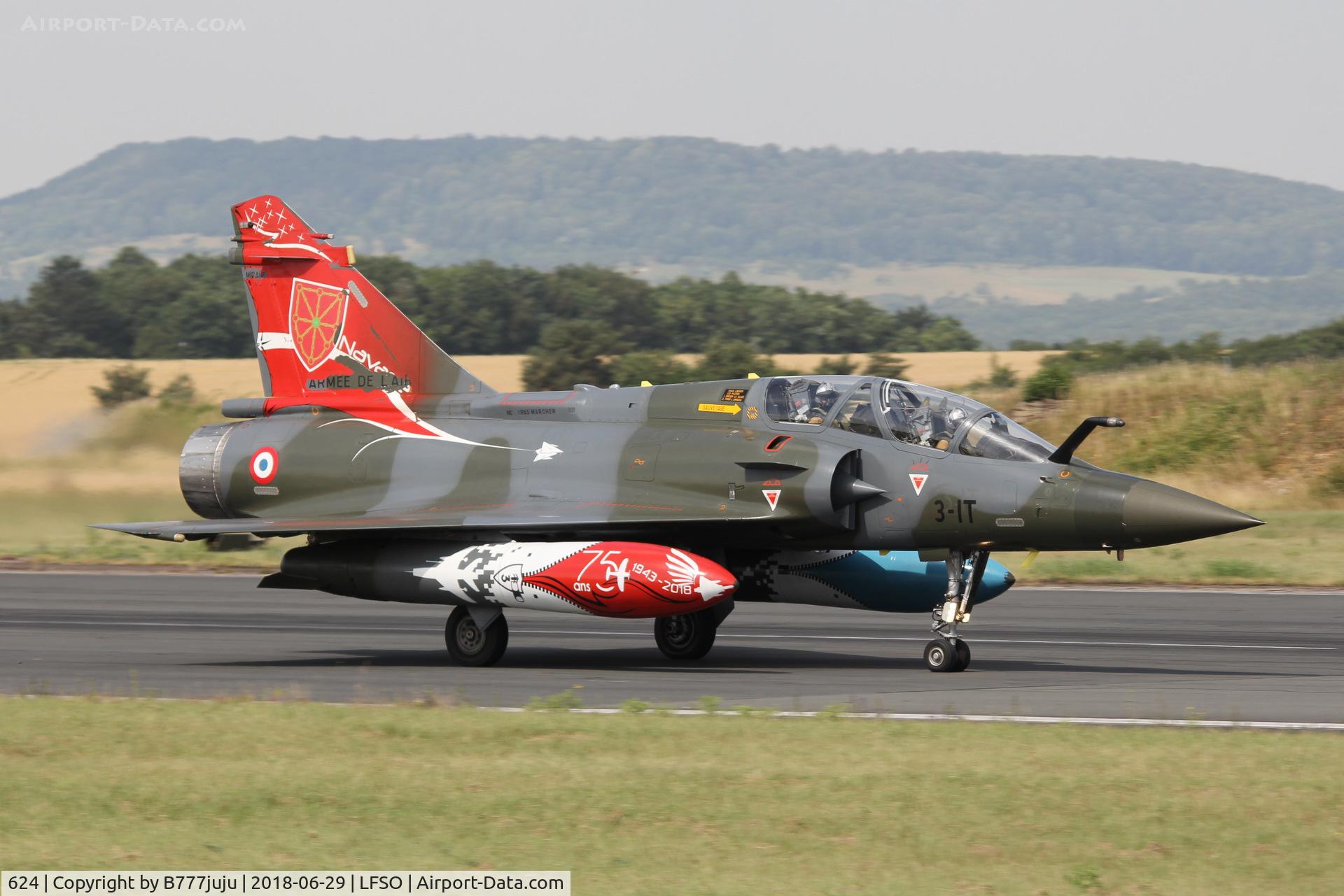 624, Dassault Mirage 2000D C/N 425, at Nancy Airshow