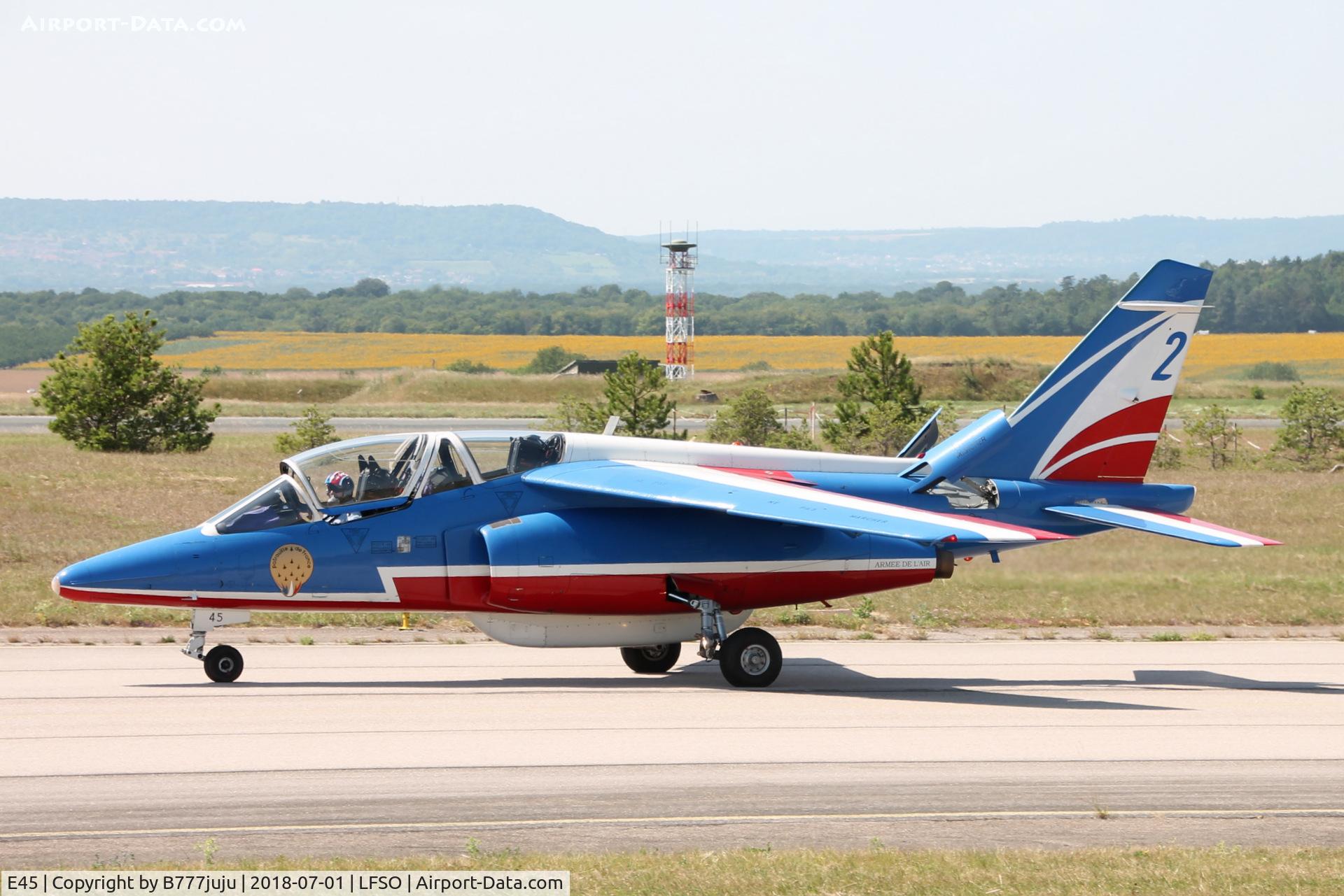 E45, Dassault-Dornier Alpha Jet E C/N E45, at Nancy Airshow