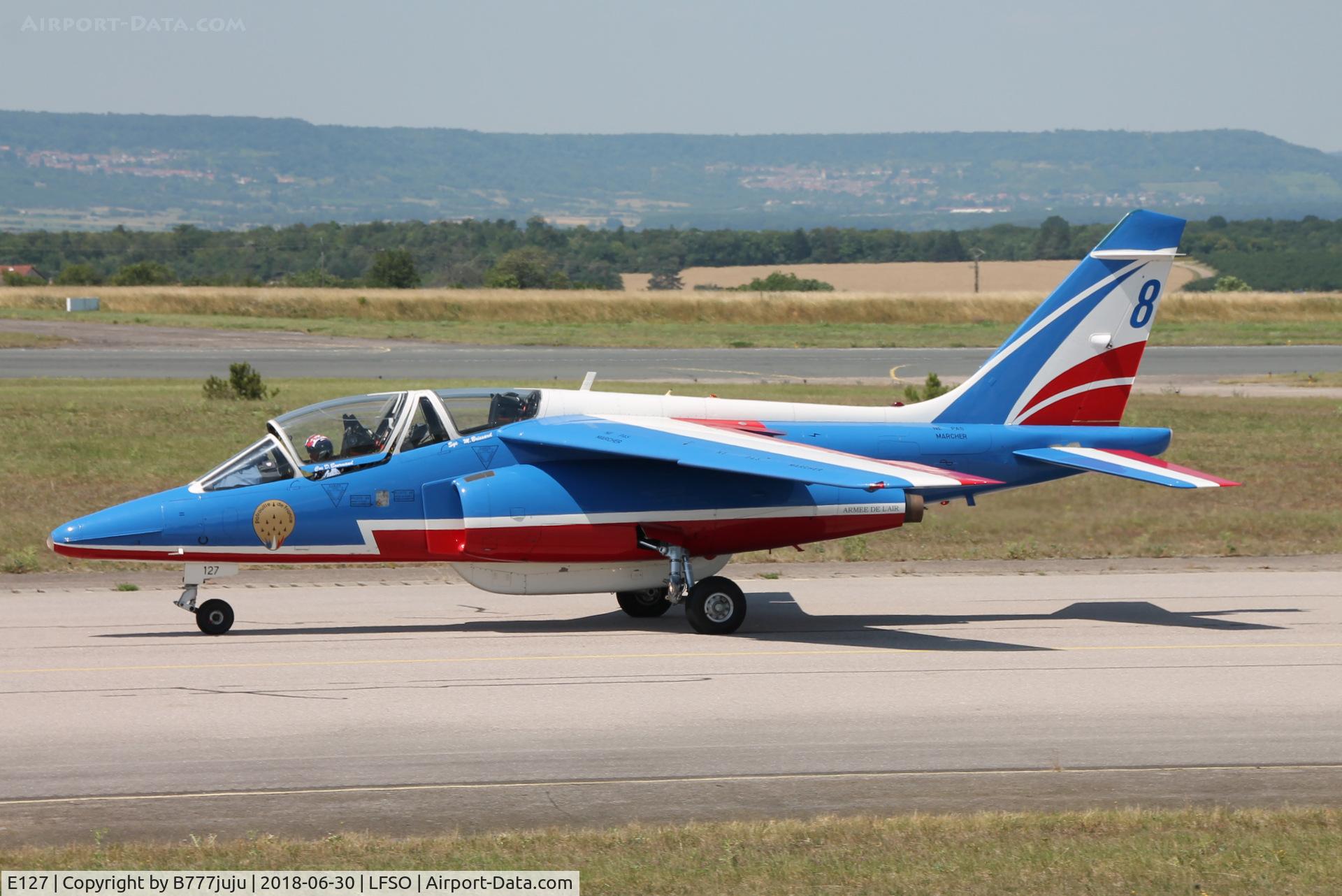 E127, 1983 Dassault-Dornier Alpha Jet E C/N E127, at Nancy Airshow