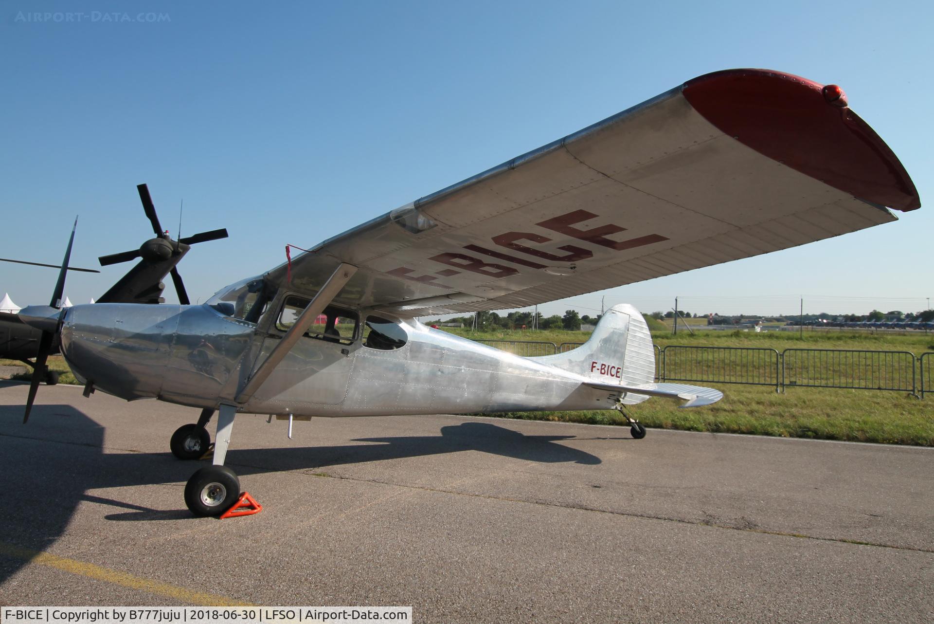 F-BICE, Cessna 170B C/N 26436, at Nancy Airshow