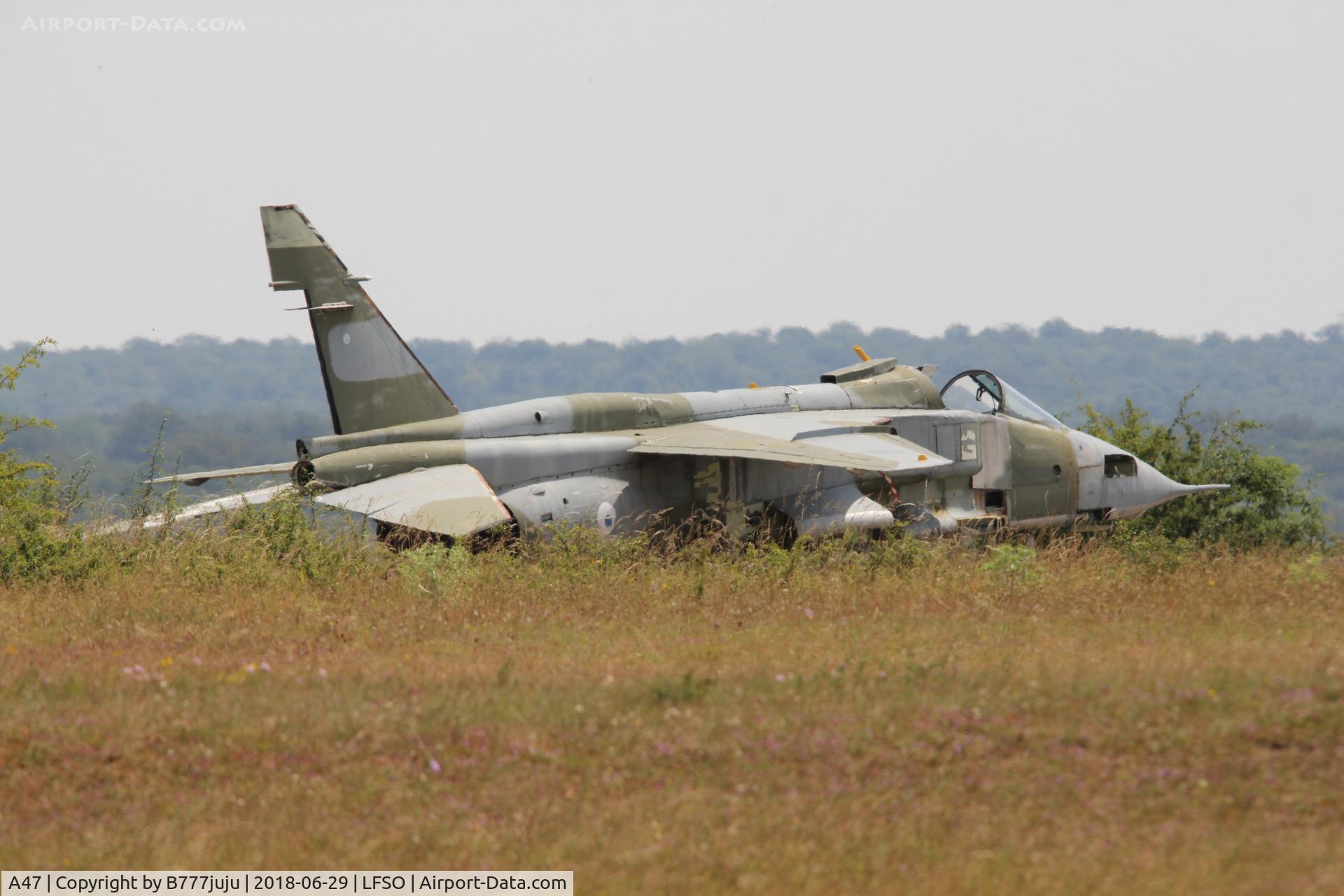 A47, Sepecat Jaguar A C/N A47, at Nancy Airshow
for fire training