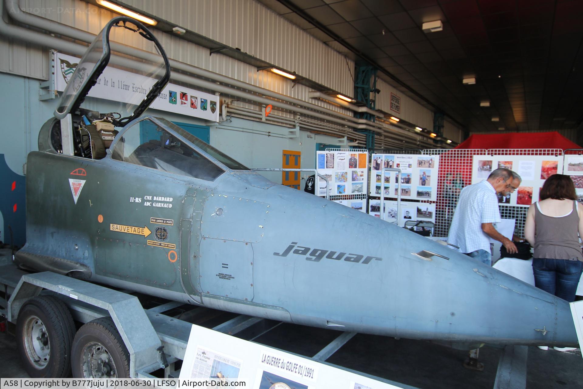 A58, Sepecat Jaguar A C/N A58, at Nancy Airshow